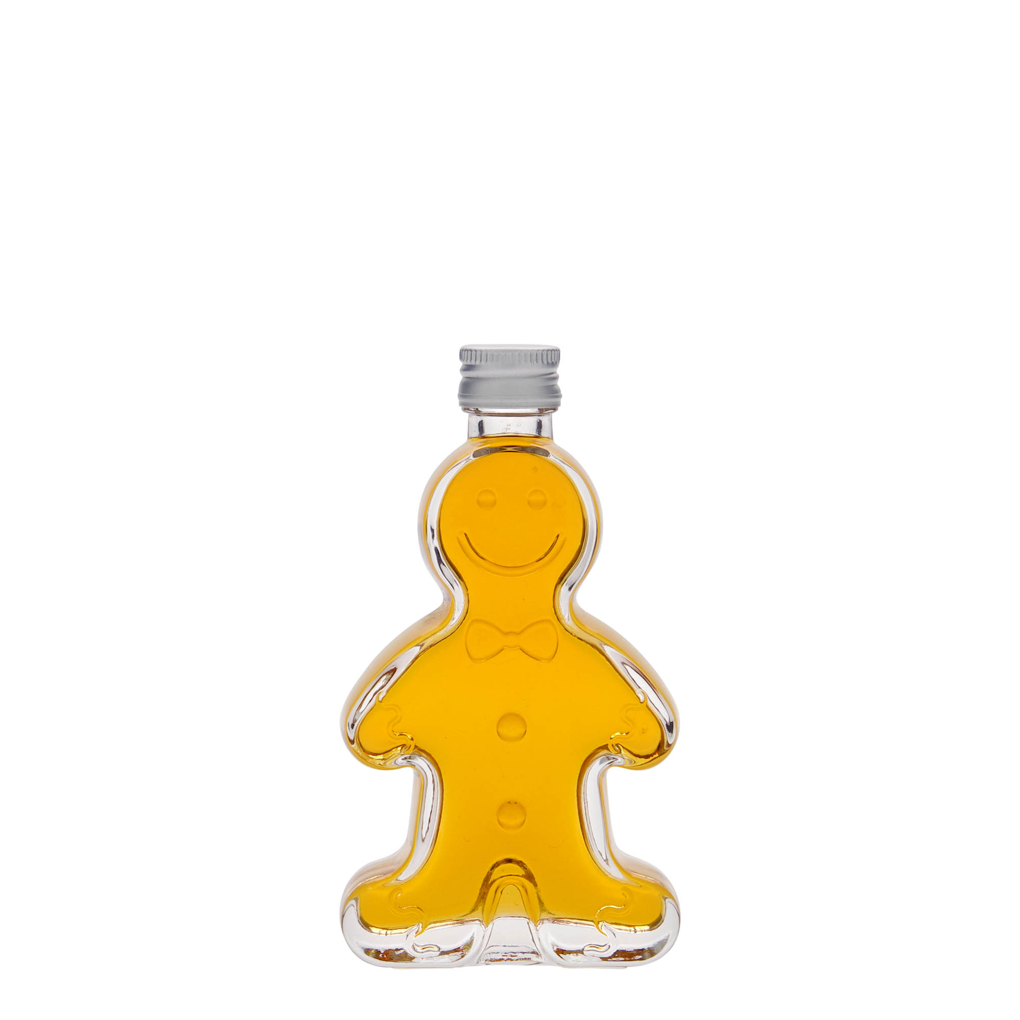 Flacon en verre 50 ml « Lebkuchenmann », ouverture : PP 18 Flacon en verre 50 ml « Lebkuchenmann », ouverture : PP 18