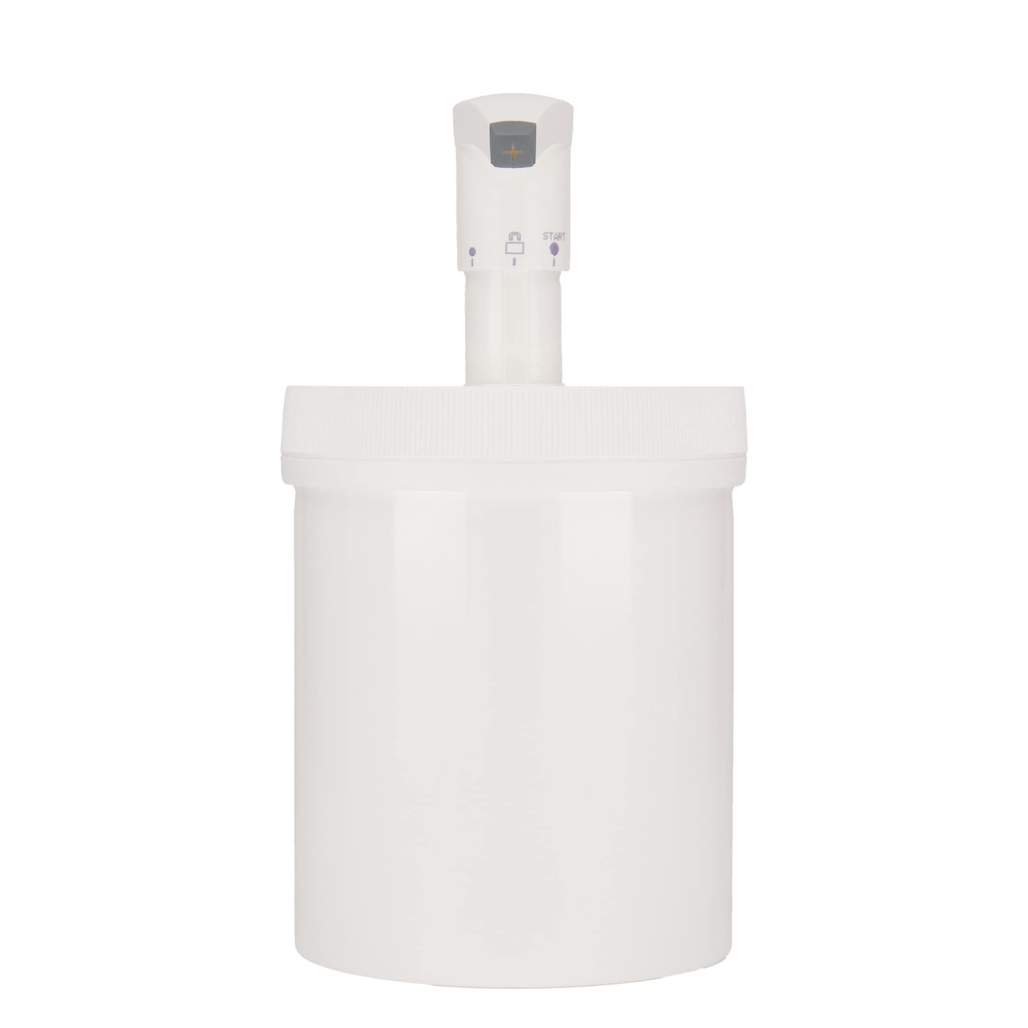 Flacon distributeur 1.240 ml 'Securibox', plastique PP, blanc, ouverture : bouchon à vis