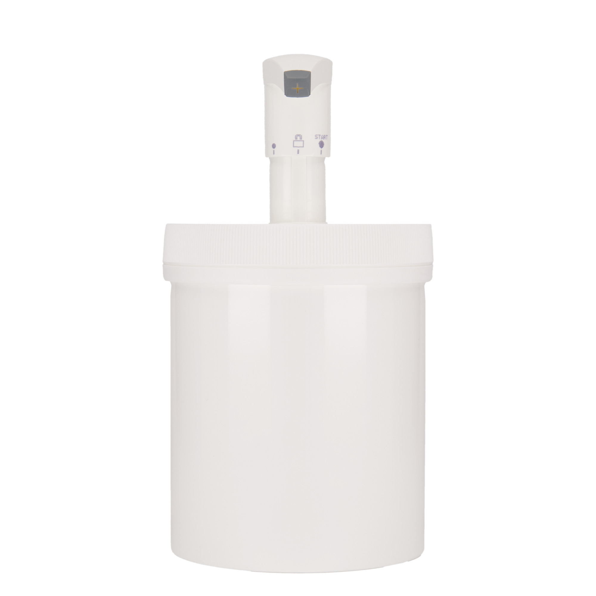 Flacon distributeur 1.240 ml 'Securibox', plastique PP, blanc, ouverture : bouchon à vis Flacon distributeur 1.240 ml 'Securibox', plastique PP, blanc, ouverture : bouchon à vis
