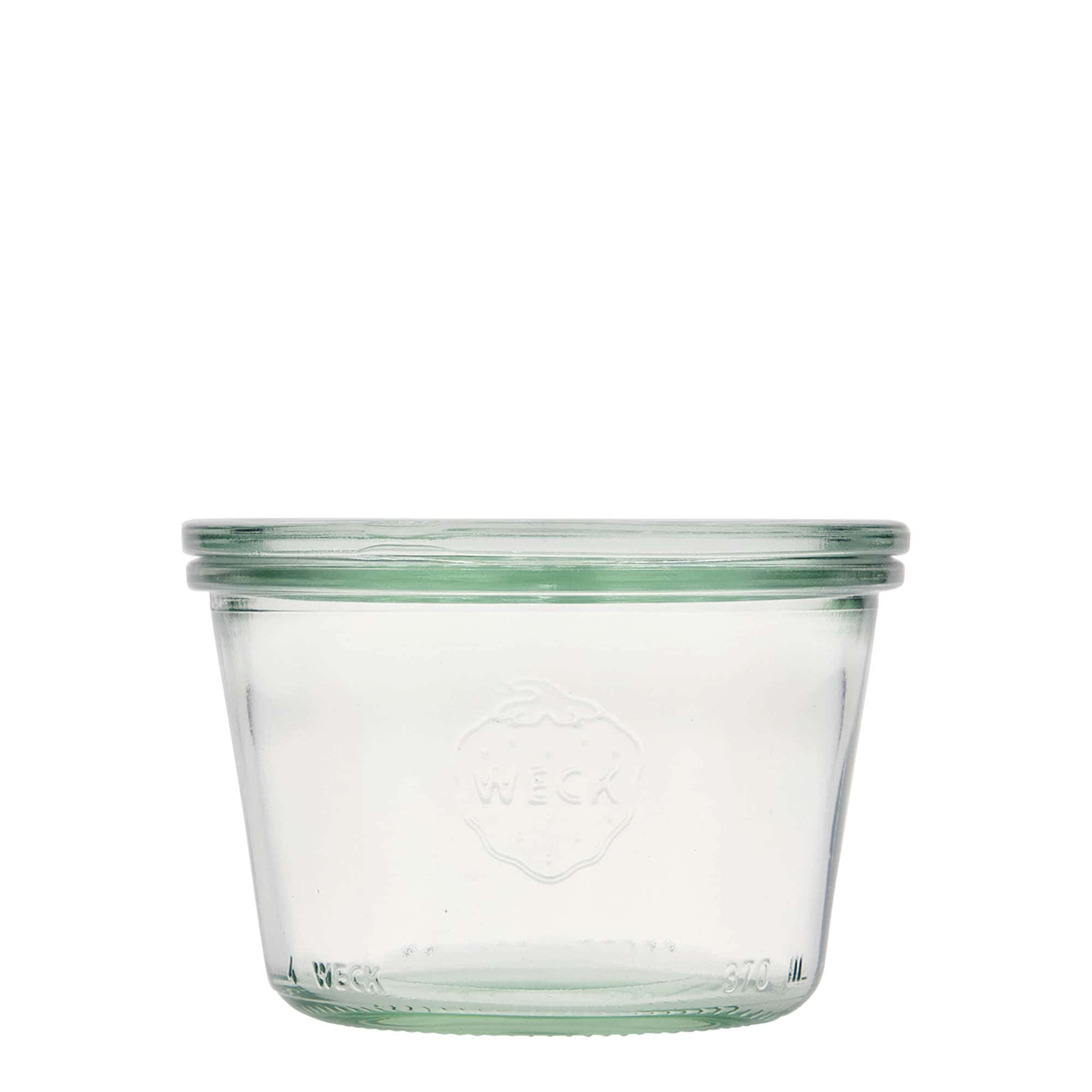 Verrine WECK 370 ml, bouchage: bords arrondis Verrine WECK 370 ml, bouchage: bords arrondis