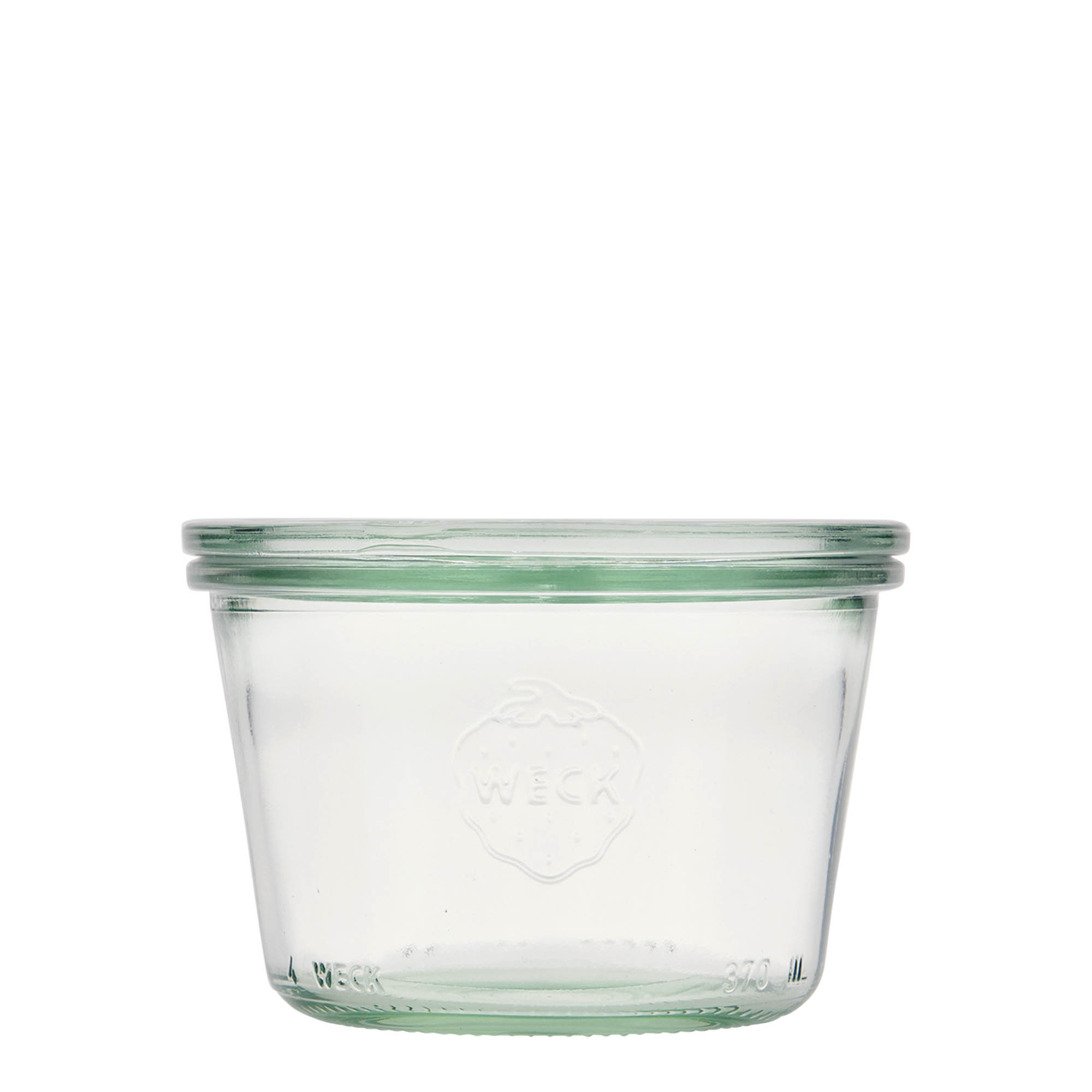 370 ml bocal WECK à fond large, ouverture : bord rond 370 ml bocal WECK à fond large, ouverture : bord rond