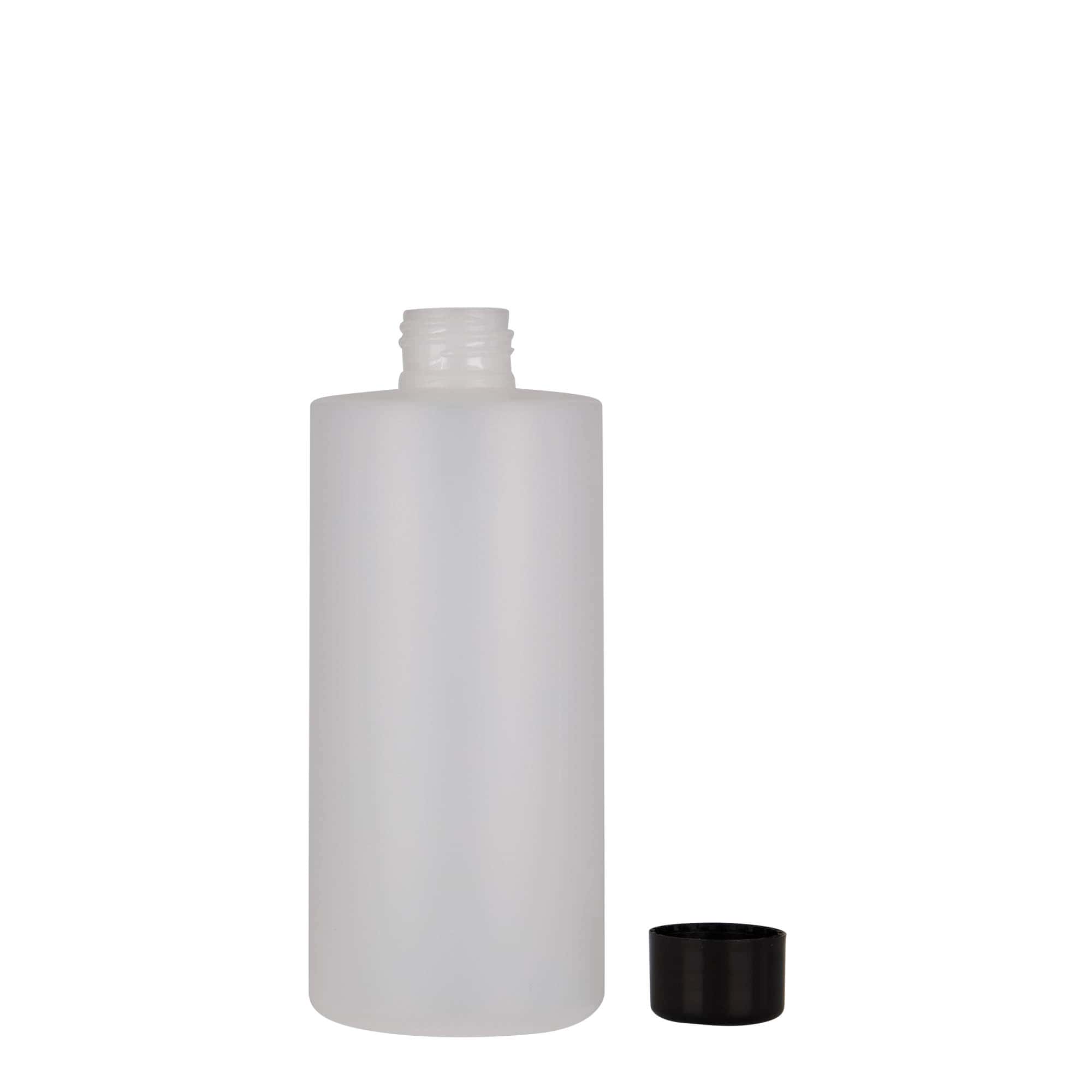 Flacon en plastique 300 ml 'Pipe', HDPE, blanc, ouverture : 24/410
