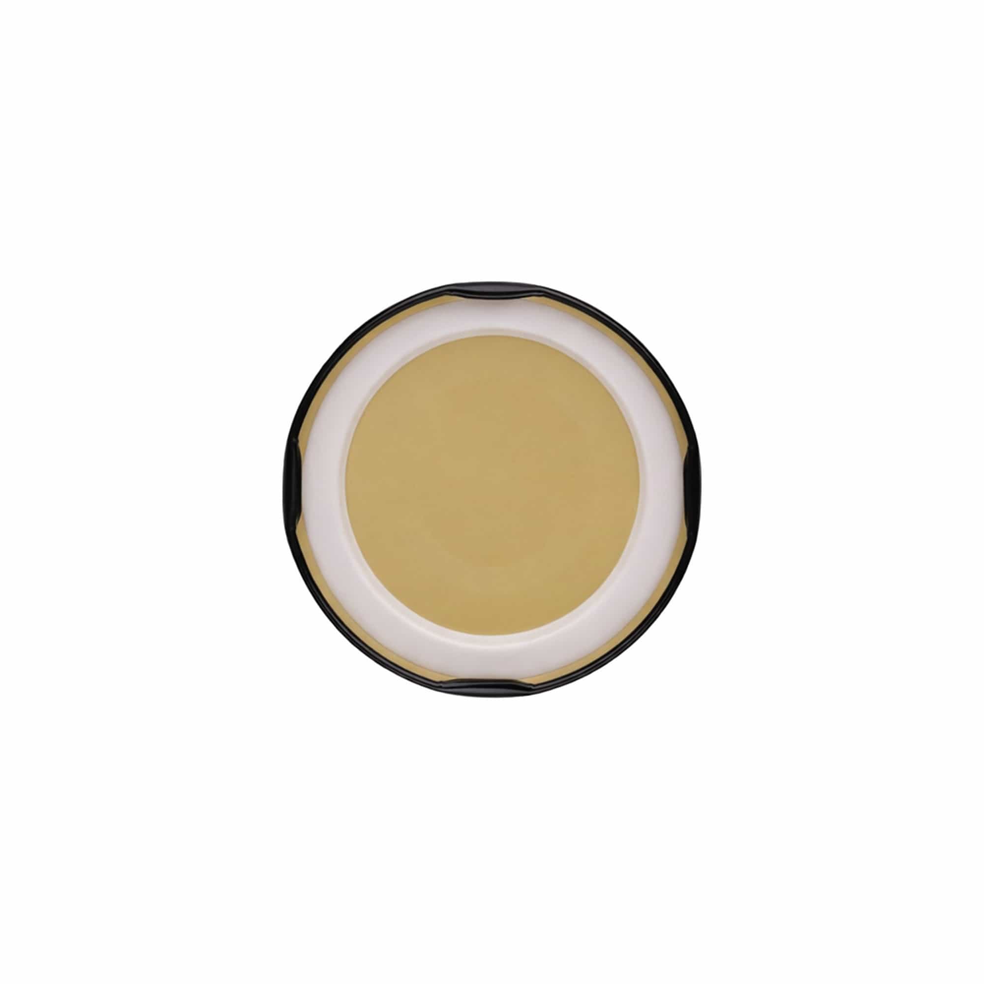 Couvercle Twist-Off, fer blanc, stérilisable, noir, pour bouchage: TO 66