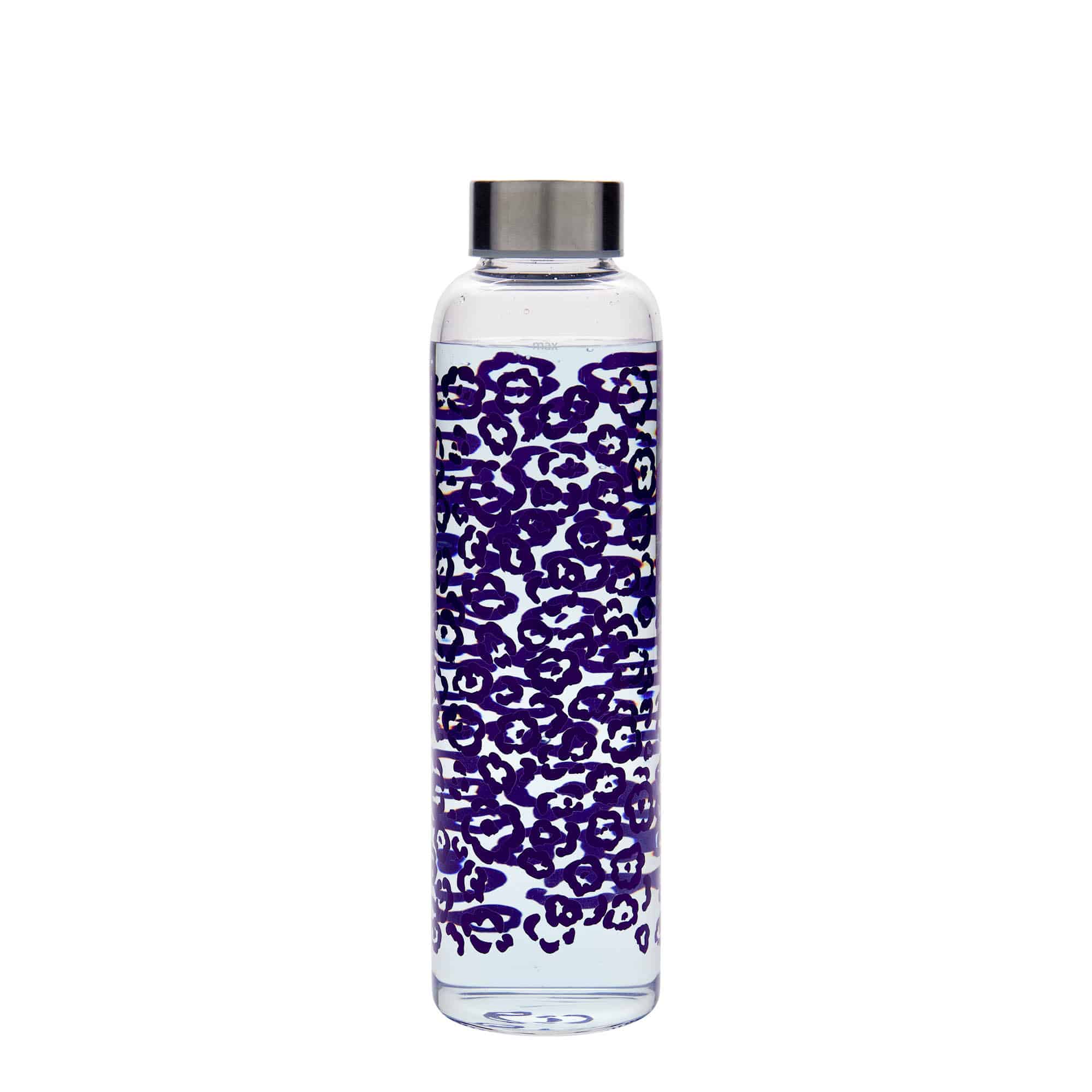 Bouteille d'eau 500 ml 'Perseus - Fleurs violettes', ouverture : bouchon à vis