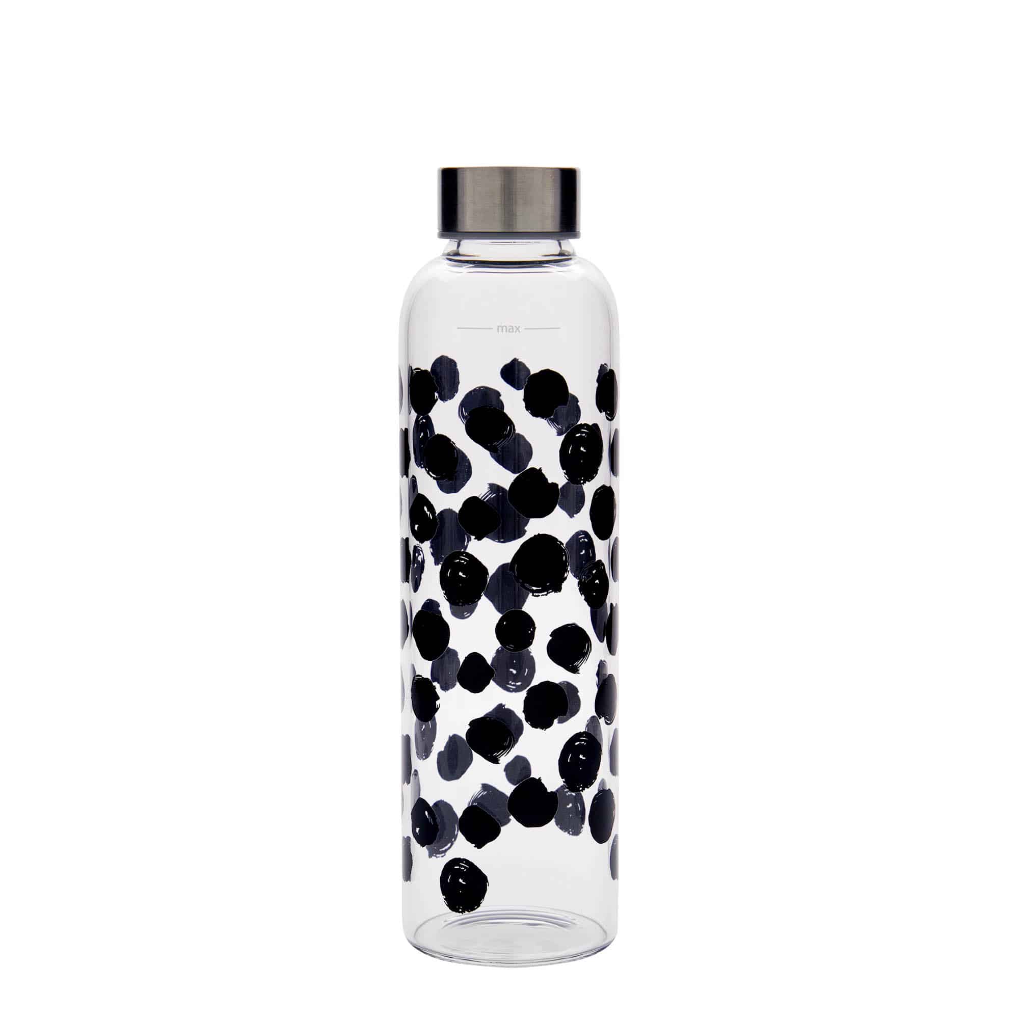 Gourde 500 ml 'Perseus', motif : points noirs, col : bouchon à vis