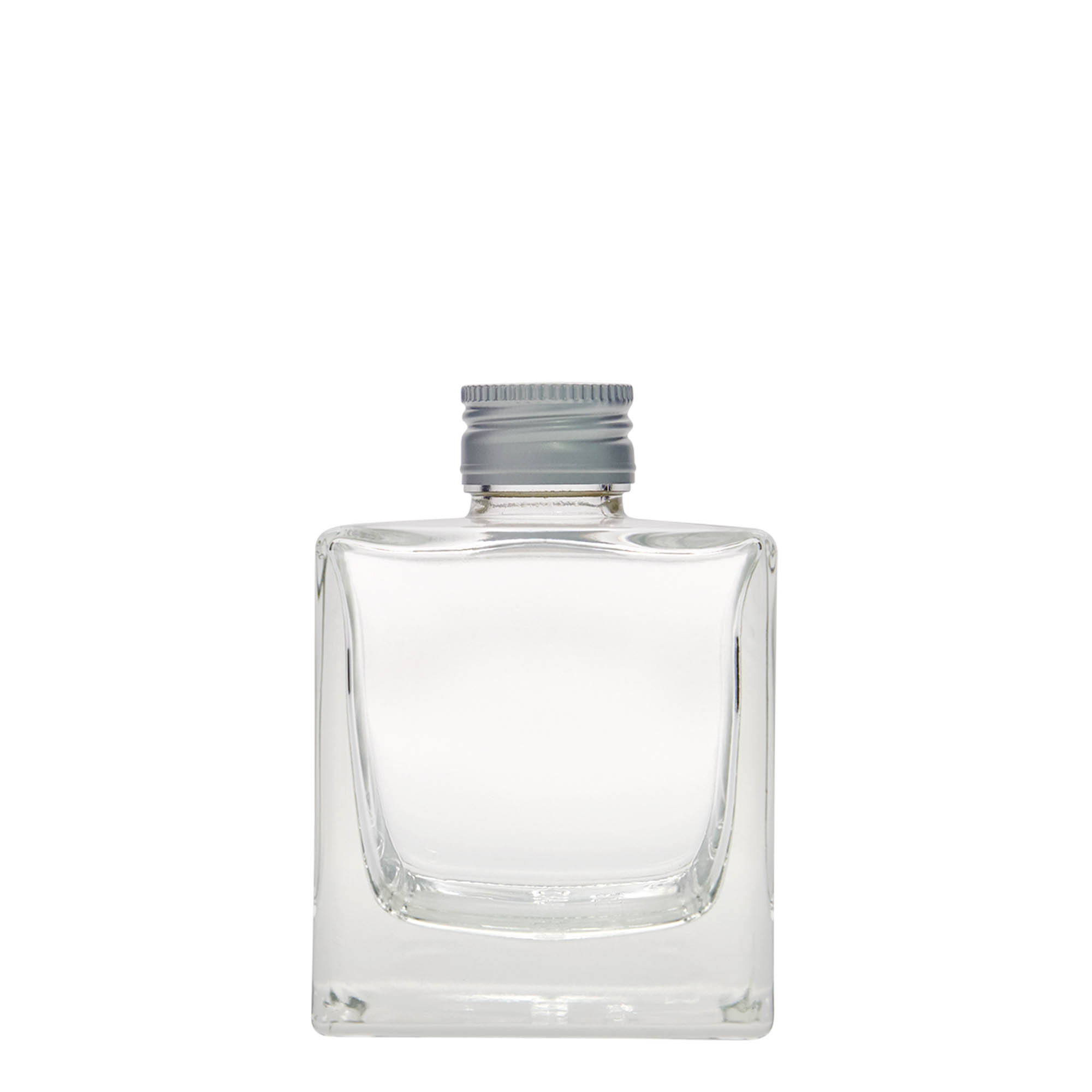 Flacon en verre 200 ml « Cube », carré, ouverture : PP 28