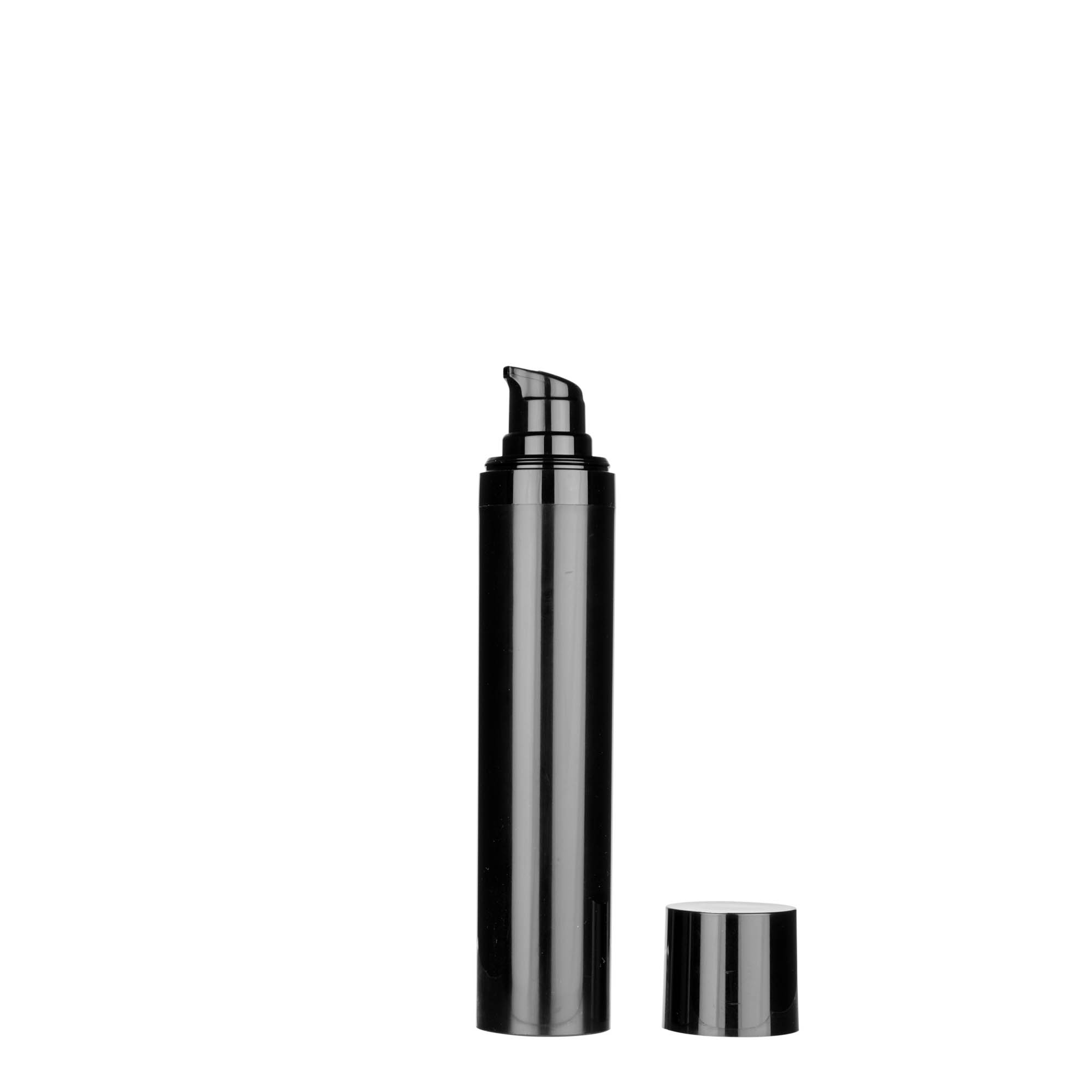 Distributeur Airless 50 ml « Micro », plastique PP, noir