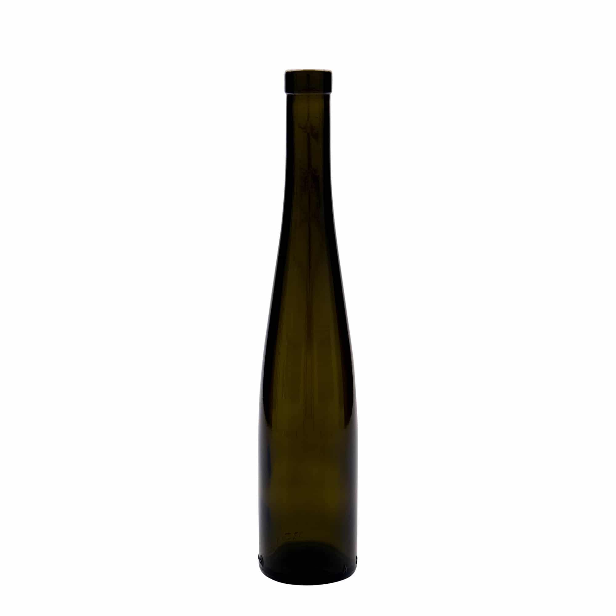 Bouteille en verre 375 ml 'Weinschlegel', vert antique, ouverture : bouchon en liège