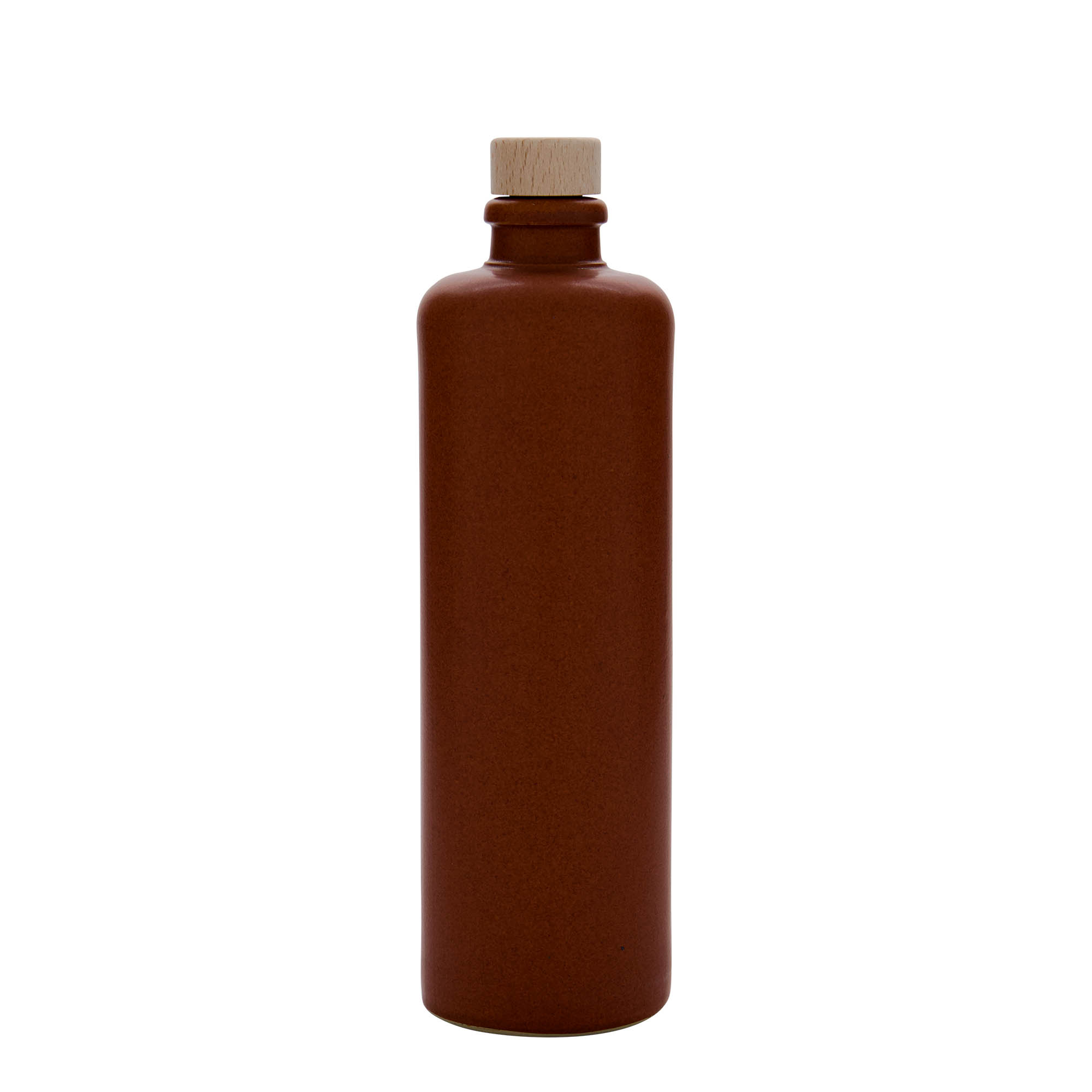 Cruche en grès 500 ml, rouge-brun, ouverture : bouchon en liège Cruche en grès 500 ml, rouge-brun, ouverture : bouchon en liège