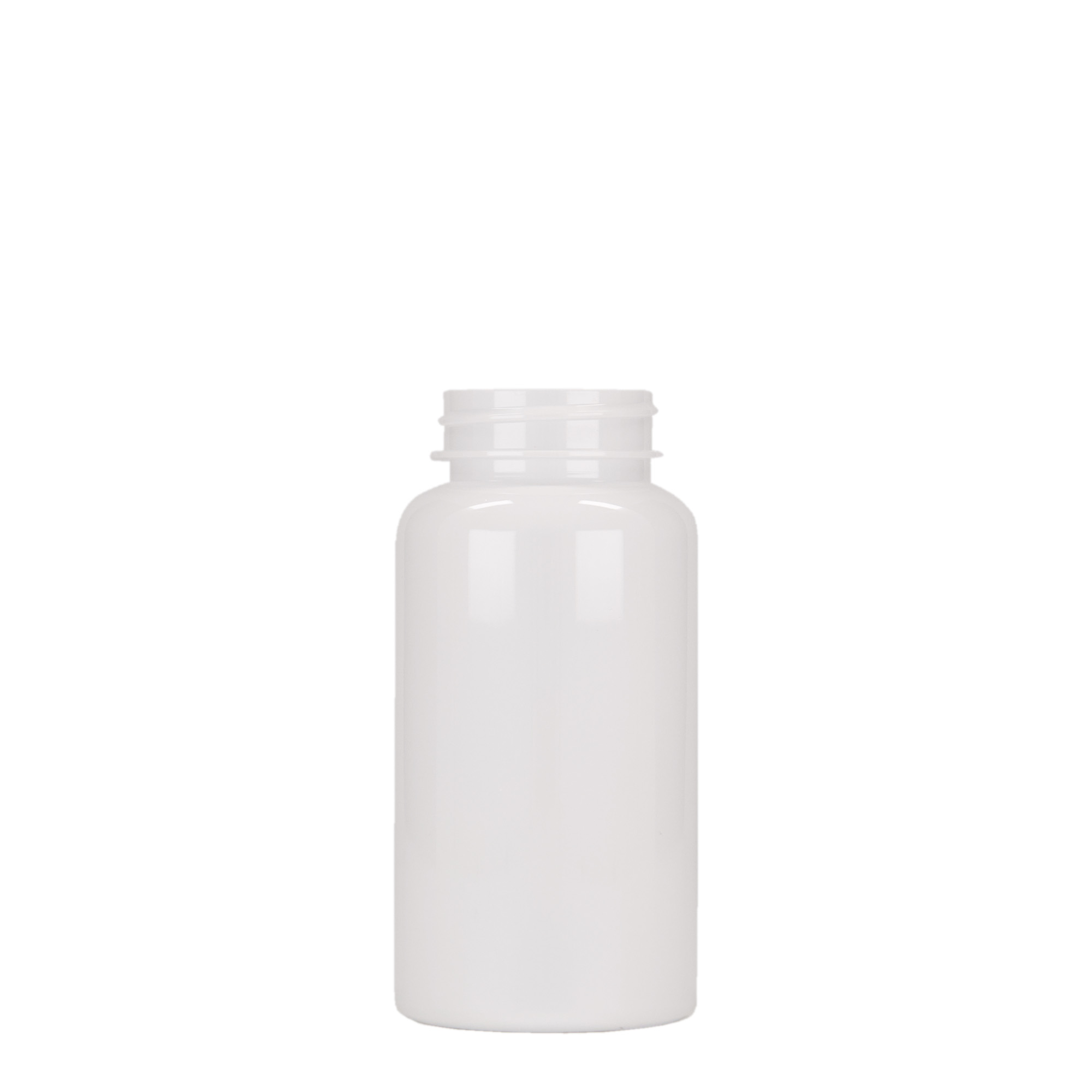 150 ml emballage PET, plastique, blanc, ouverture : 38/400