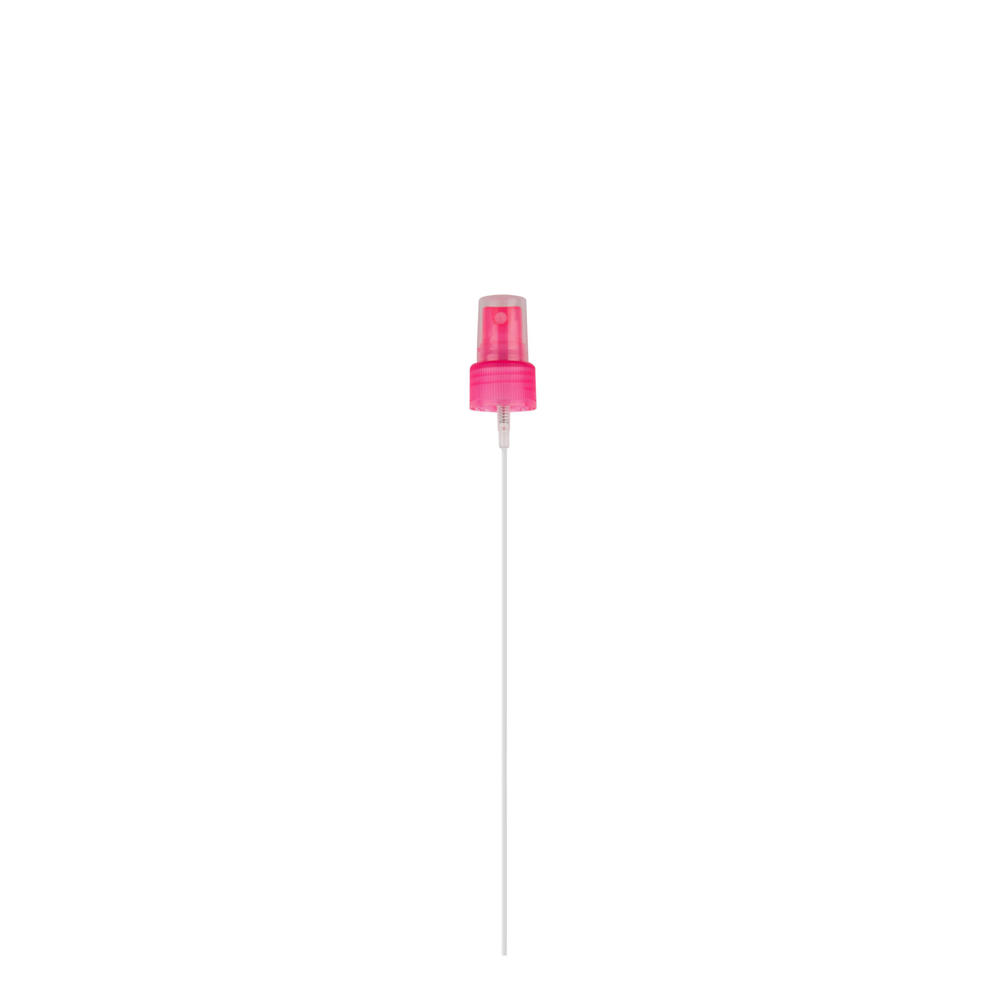 Bouchon à vis avec pulvérisateur spray, plastique PP, rose, pour ouverture : 24/410 Bouchon à vis avec pulvérisateur spray, plastique PP, rose, pour ouverture : 24/410