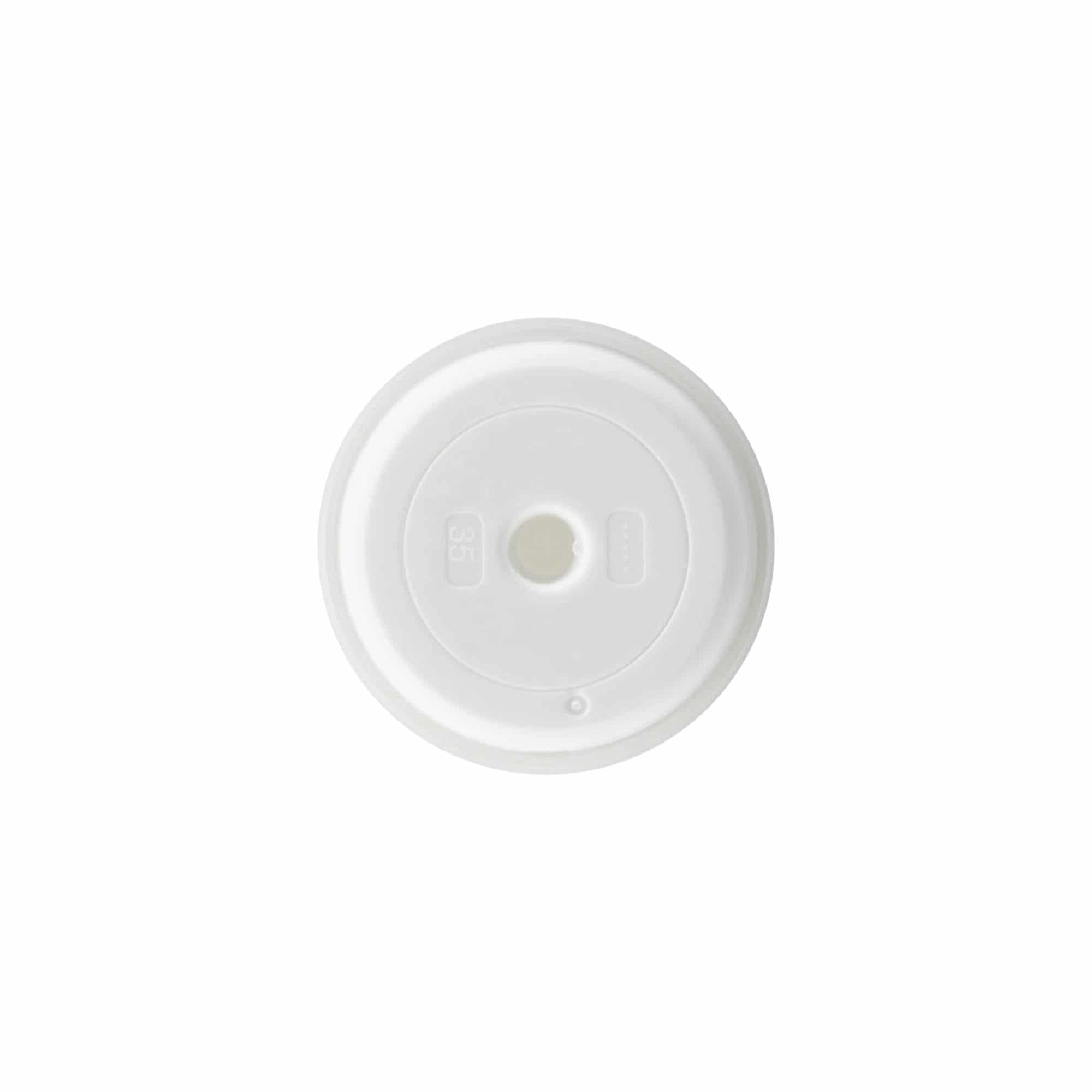 Tête de pompe distributeur sans air 'Mezzo', plastique PP, blanc