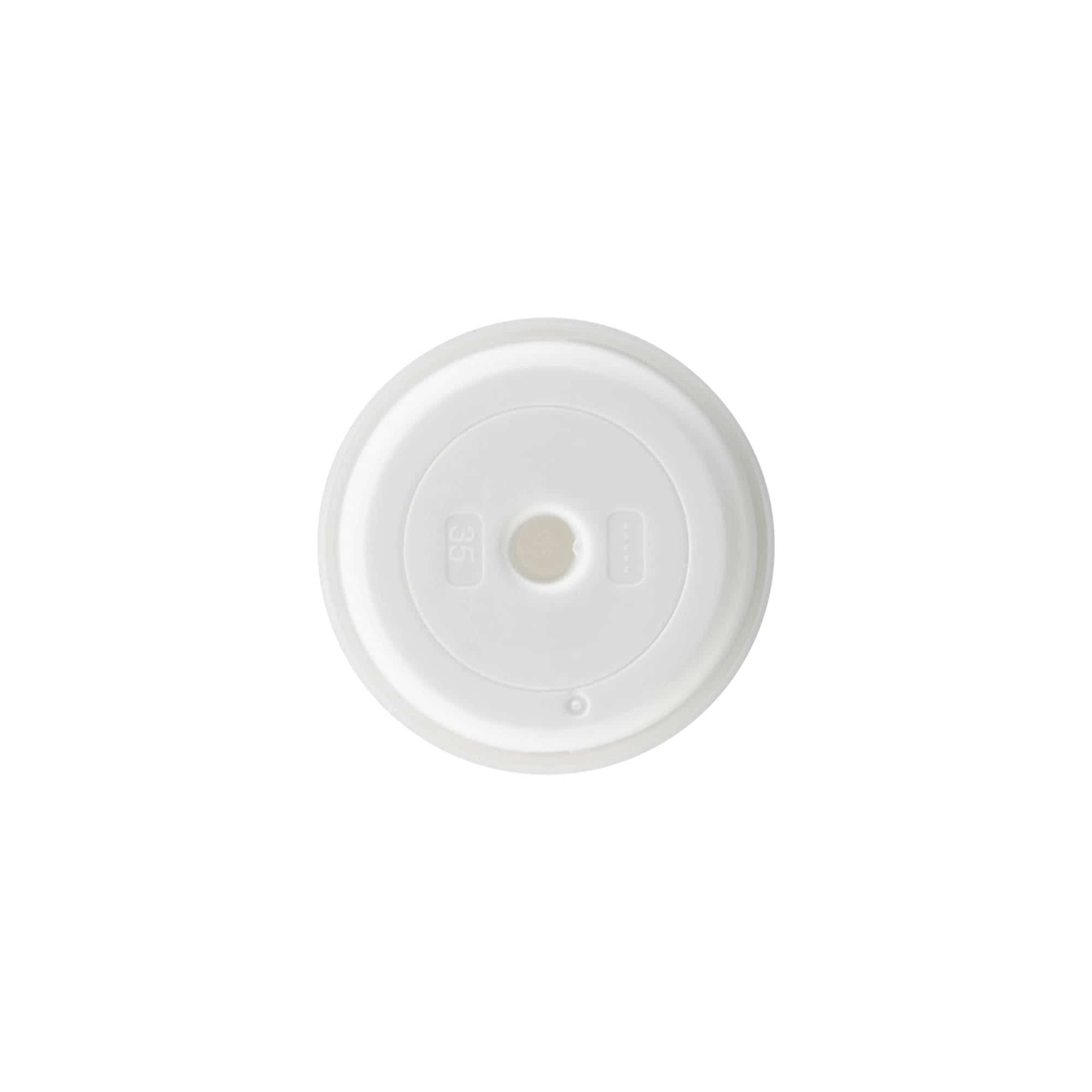 Tête de pompe distributeur sans air 'Mezzo', plastique PP, blanc