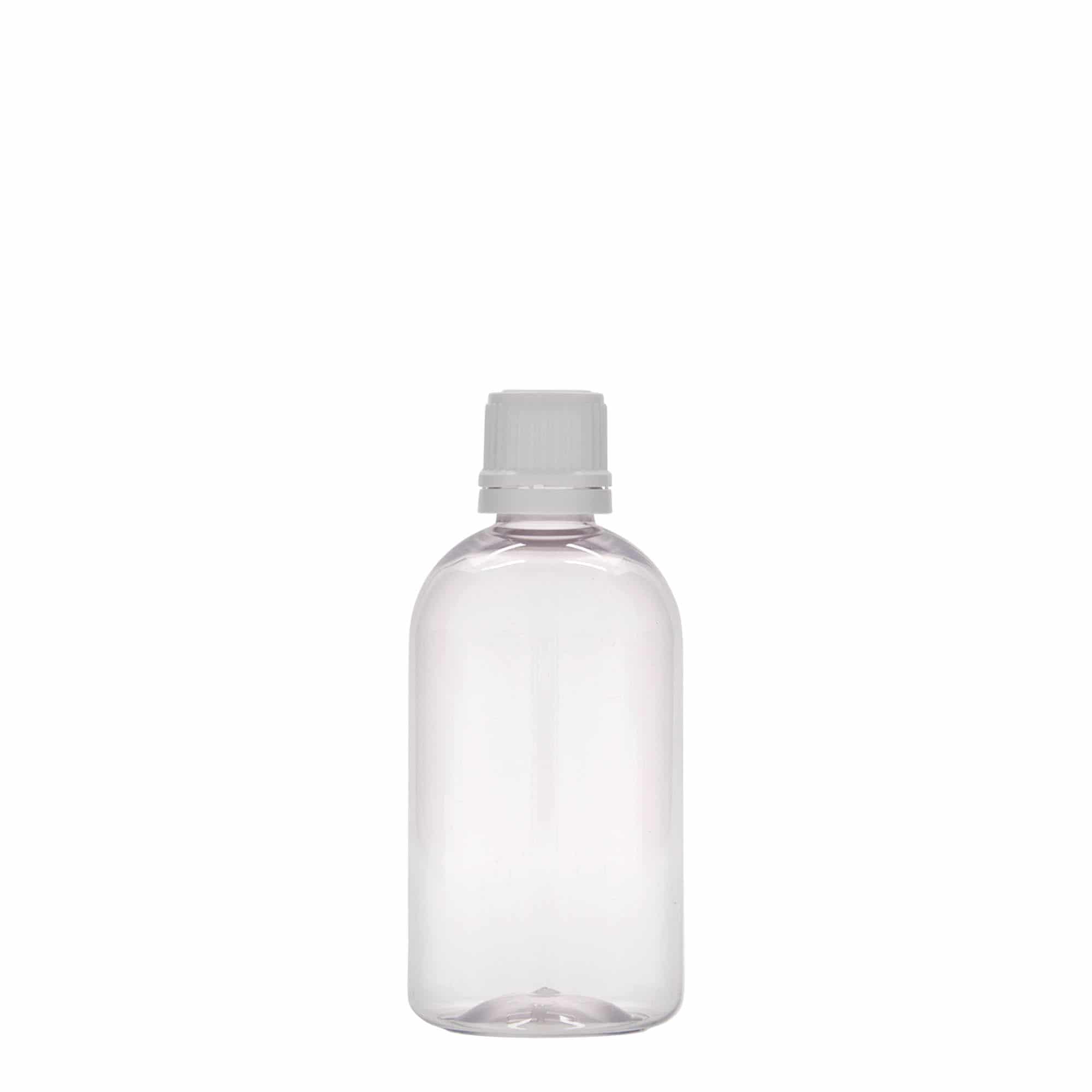 Flacon pharmaceutique en PET 100 ml 'Easy Living', plastique, bouchage: DIN 18