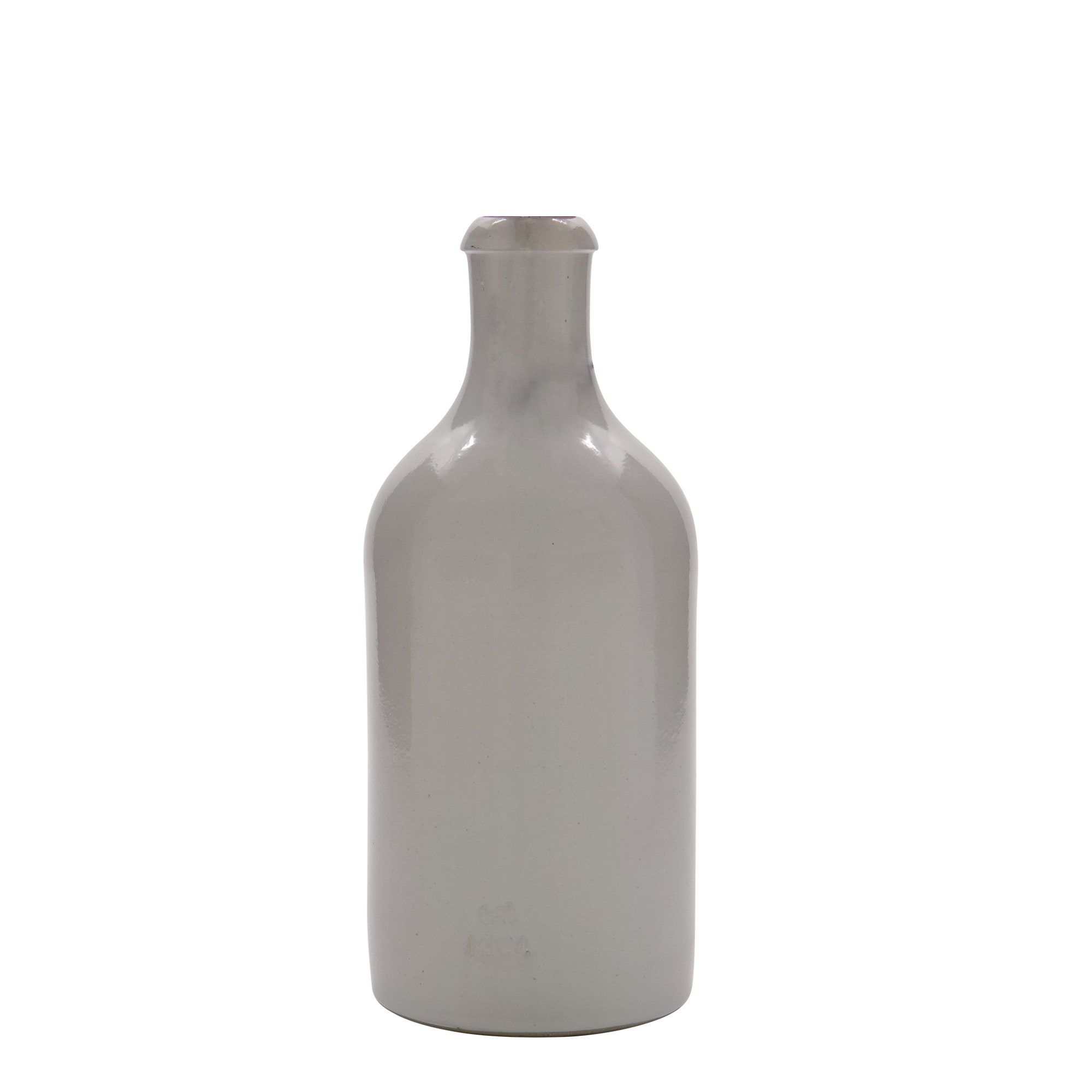 Cruche en grès blanc de 500 ml, ouverture : fermeture à levier