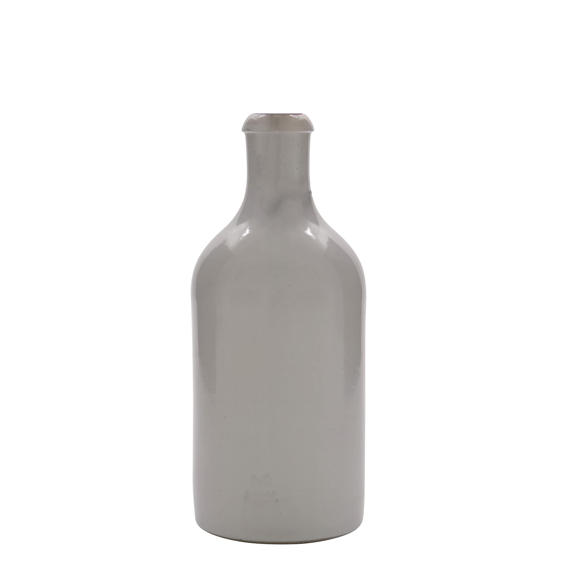 Cruche en grès blanc de 500 ml, ouverture : fermeture à levier