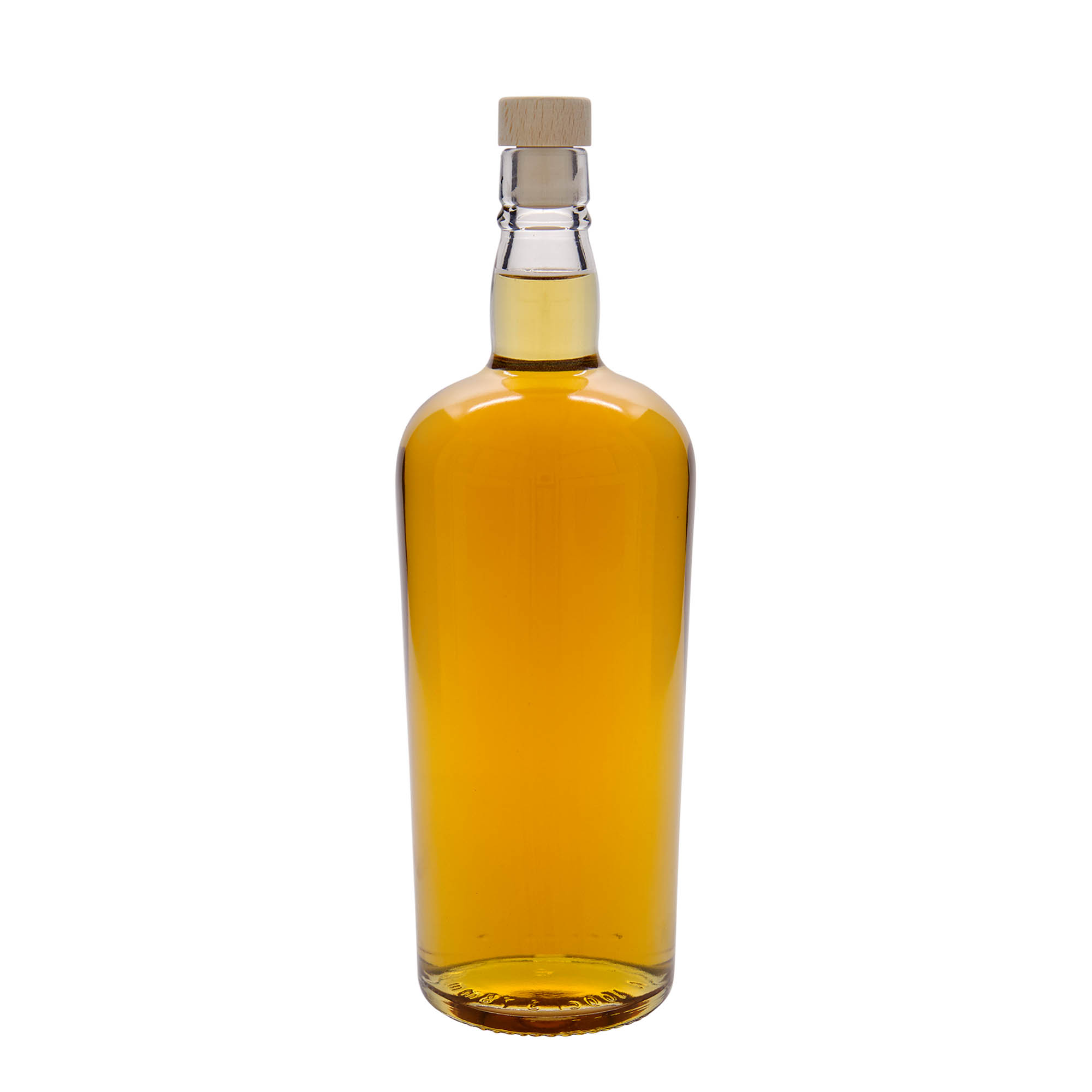 Bouteille en verre 1000 ml 'Edinburgh', ouverture : bouchon en liège Bouteille en verre 1000 ml 'Edinburgh', ouverture : bouchon en liège
