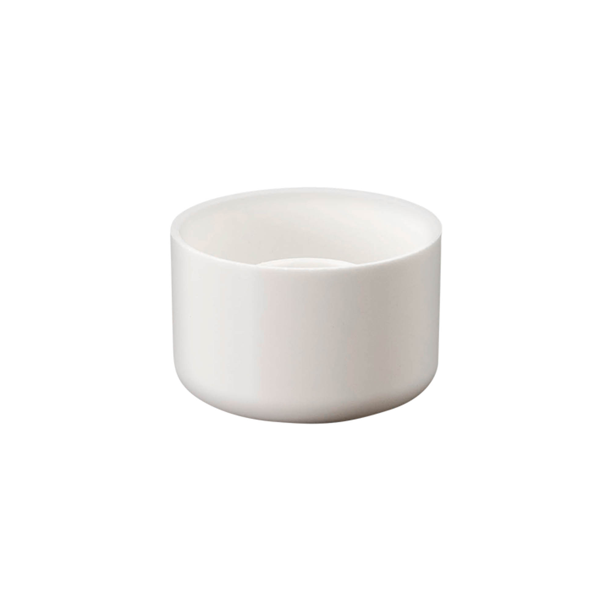 Bouchon à vis pour flacon rond avec insert de seringue, plastique PE, blanc, pour ouverture : DIN 18