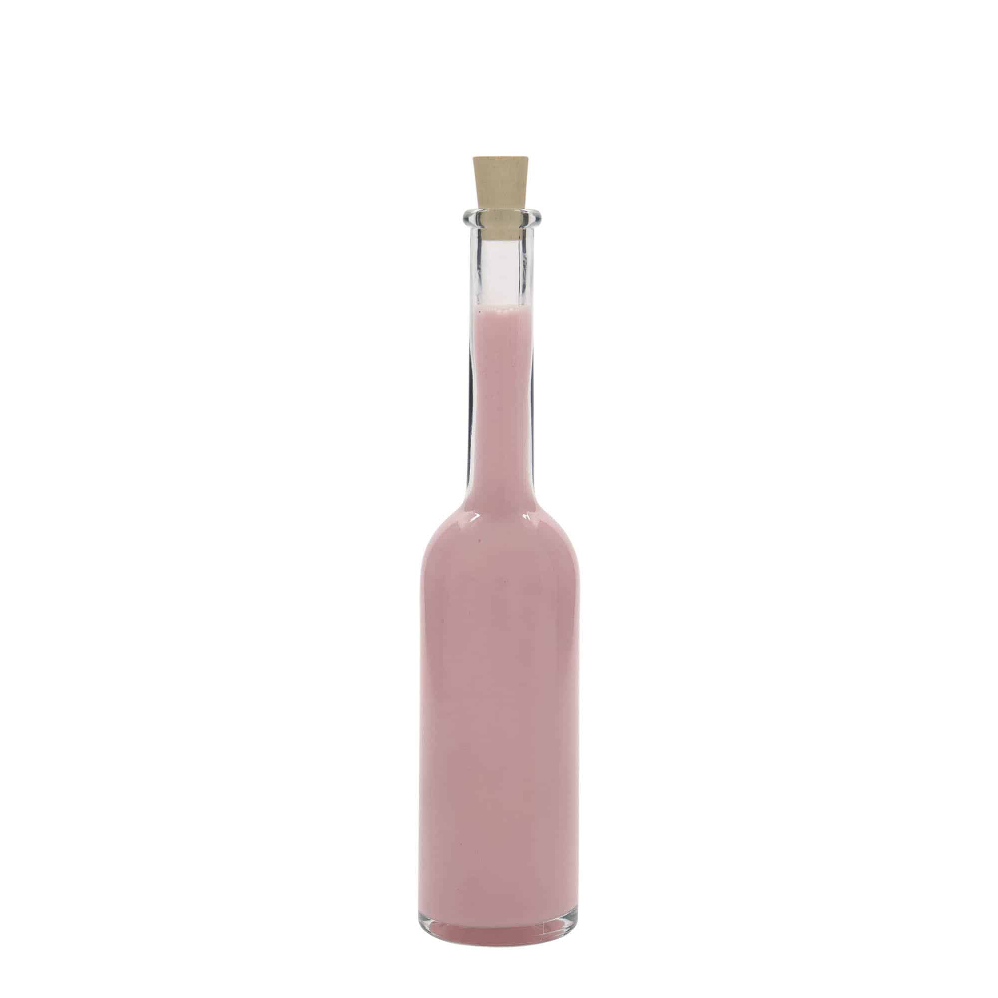 Flacon en verre de 100 ml « Opera », ouverture : bouchon en liège