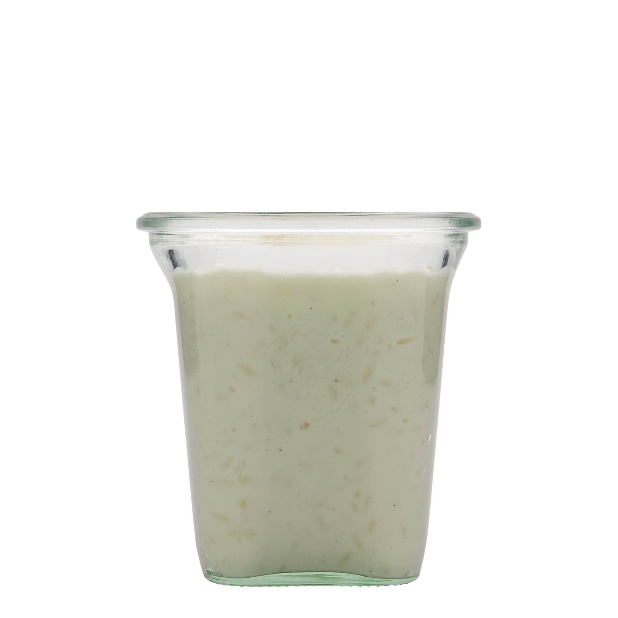 545 ml WECK Quadroglas, carré, ouverture : bord rond