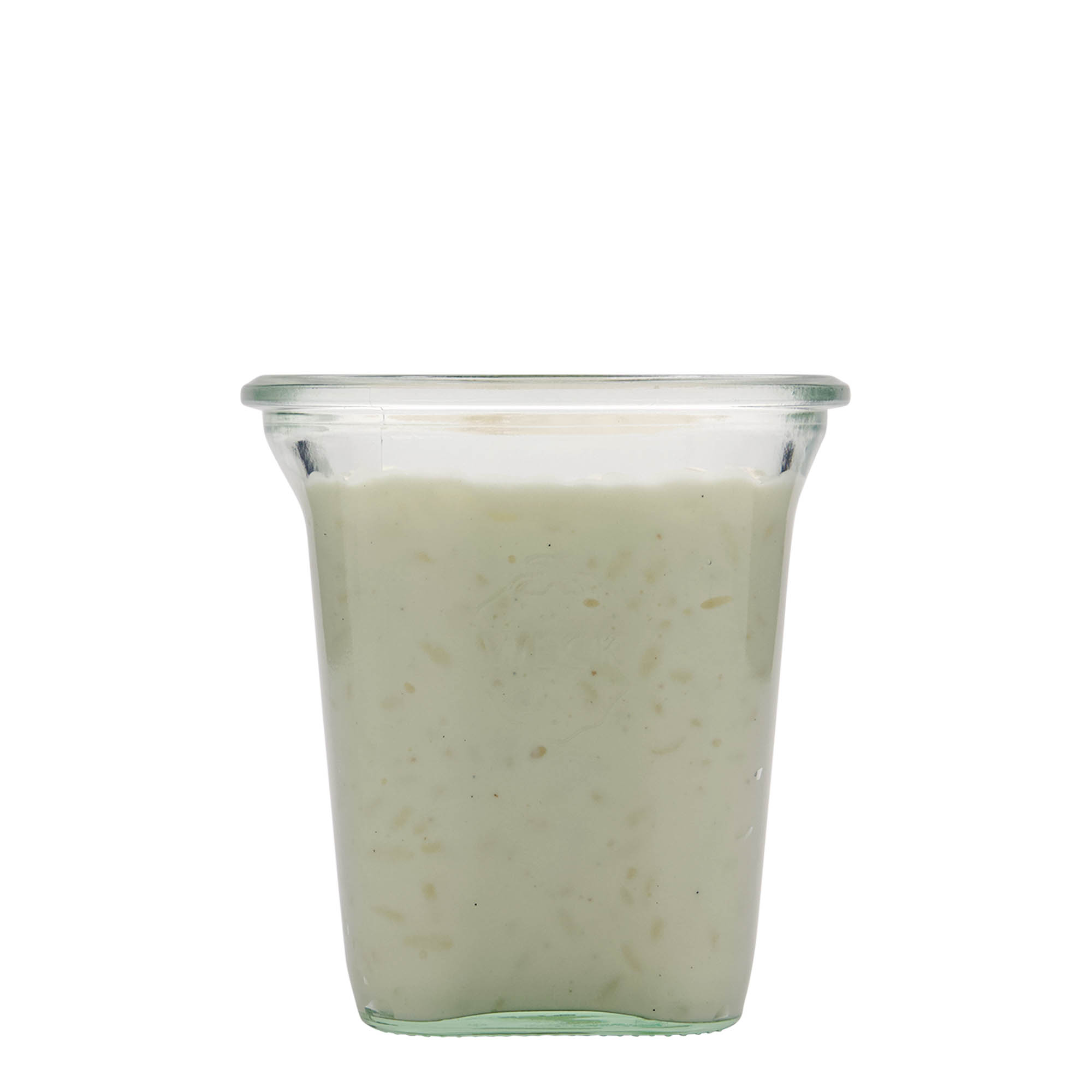 545 ml WECK Quadroglas, carré, ouverture : bord rond