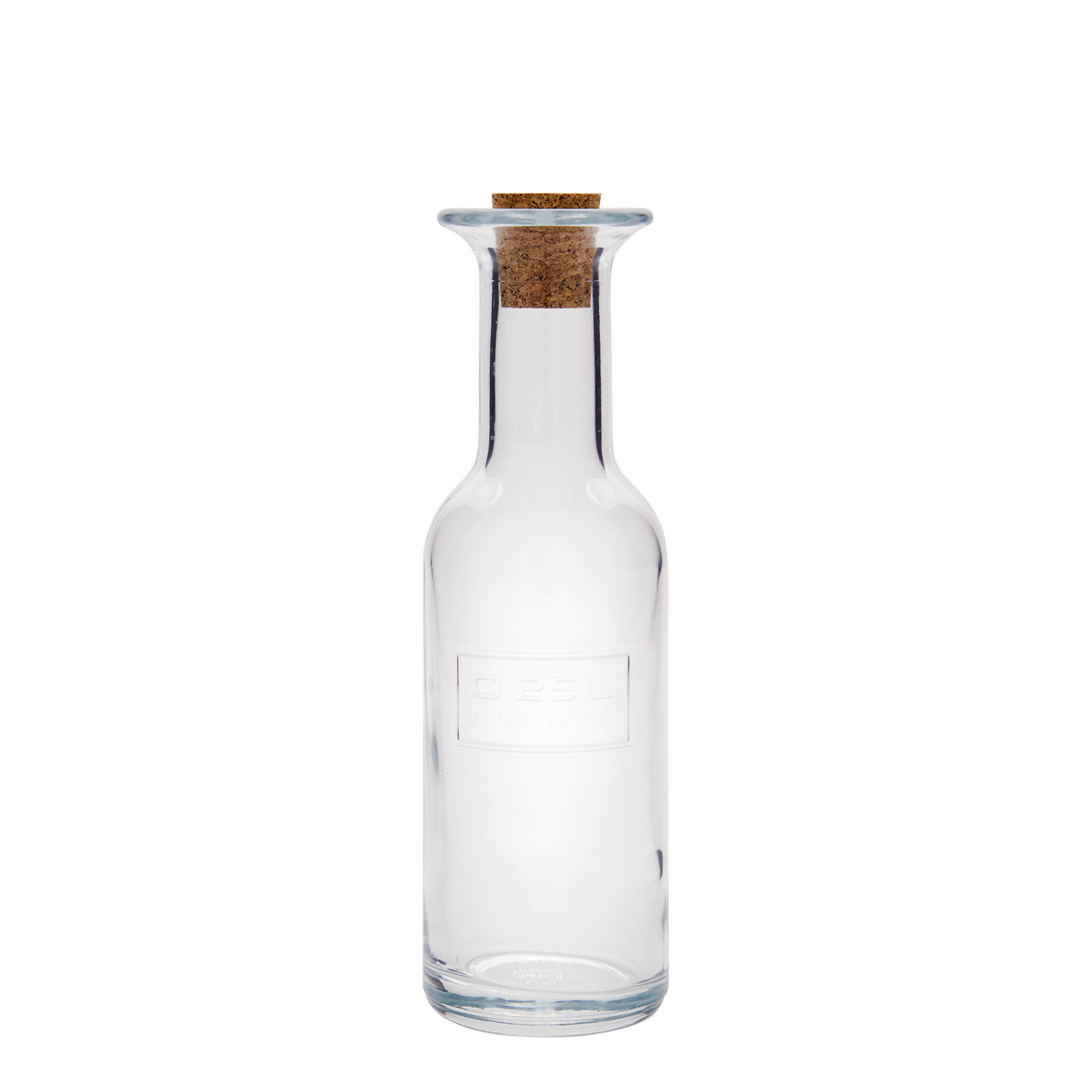 Bouteille en verre 250 ml 'Optima Fine Wine', ouverture : bouchon en liège Bouteille en verre 250 ml 'Optima Fine Wine', ouverture : bouchon en liège