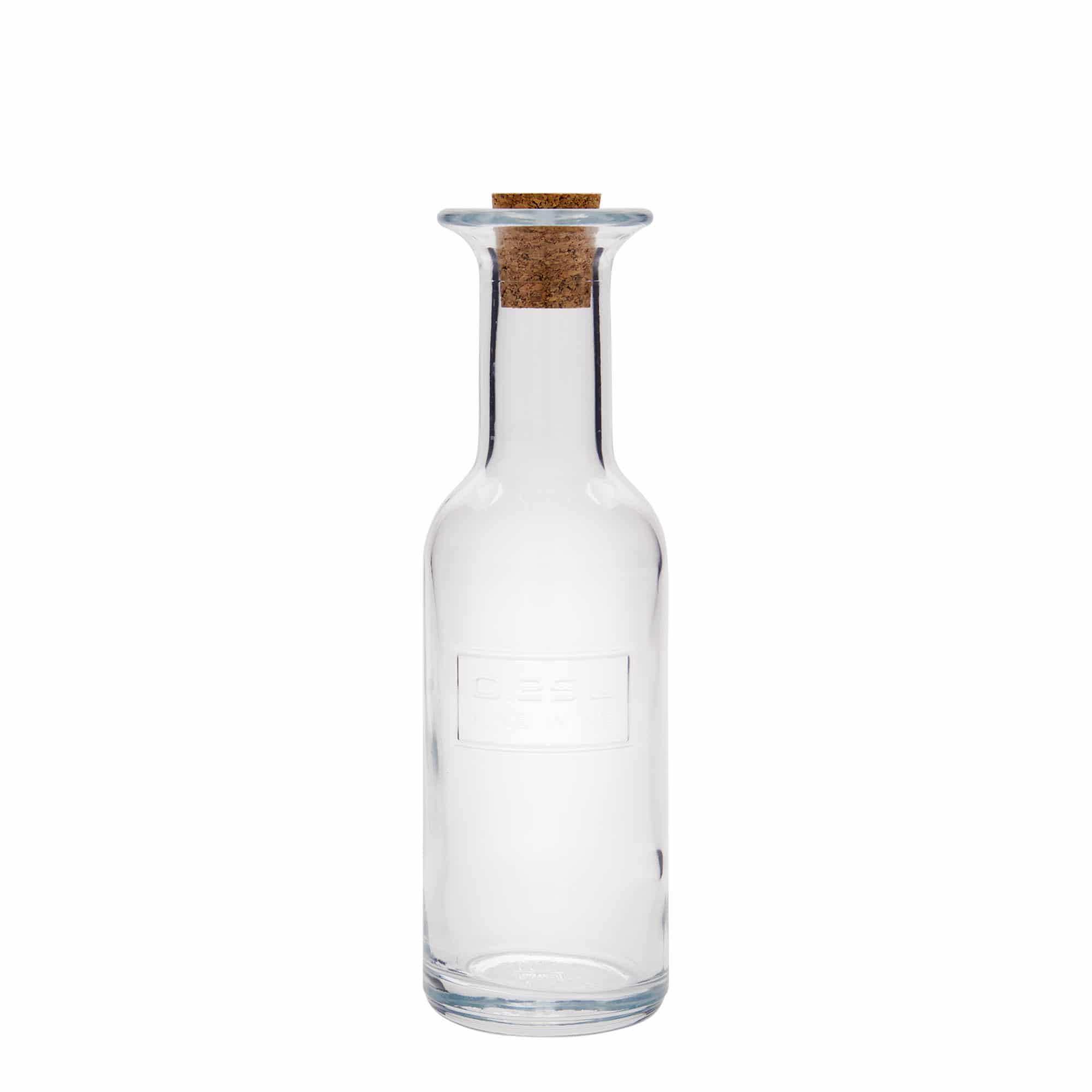 Bouteille en verre 250 ml 'Optima Fine Wine', ouverture : bouchon en liège