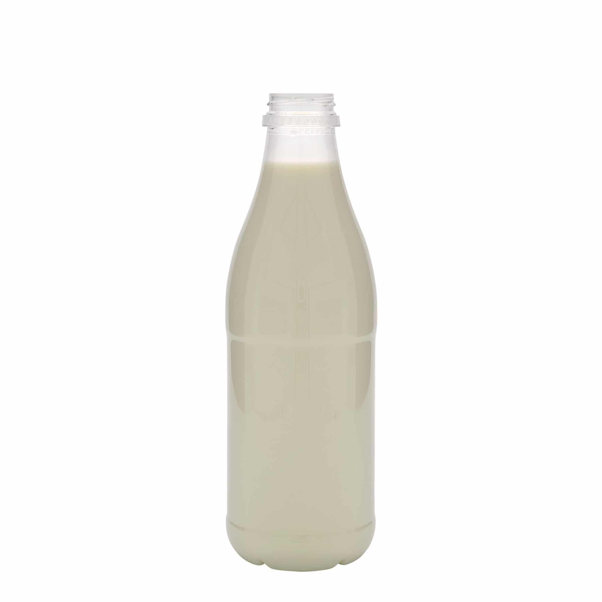 Bouteille PET 1 000 ml « Milk and Juice », plastique, ouverture : 38 mm