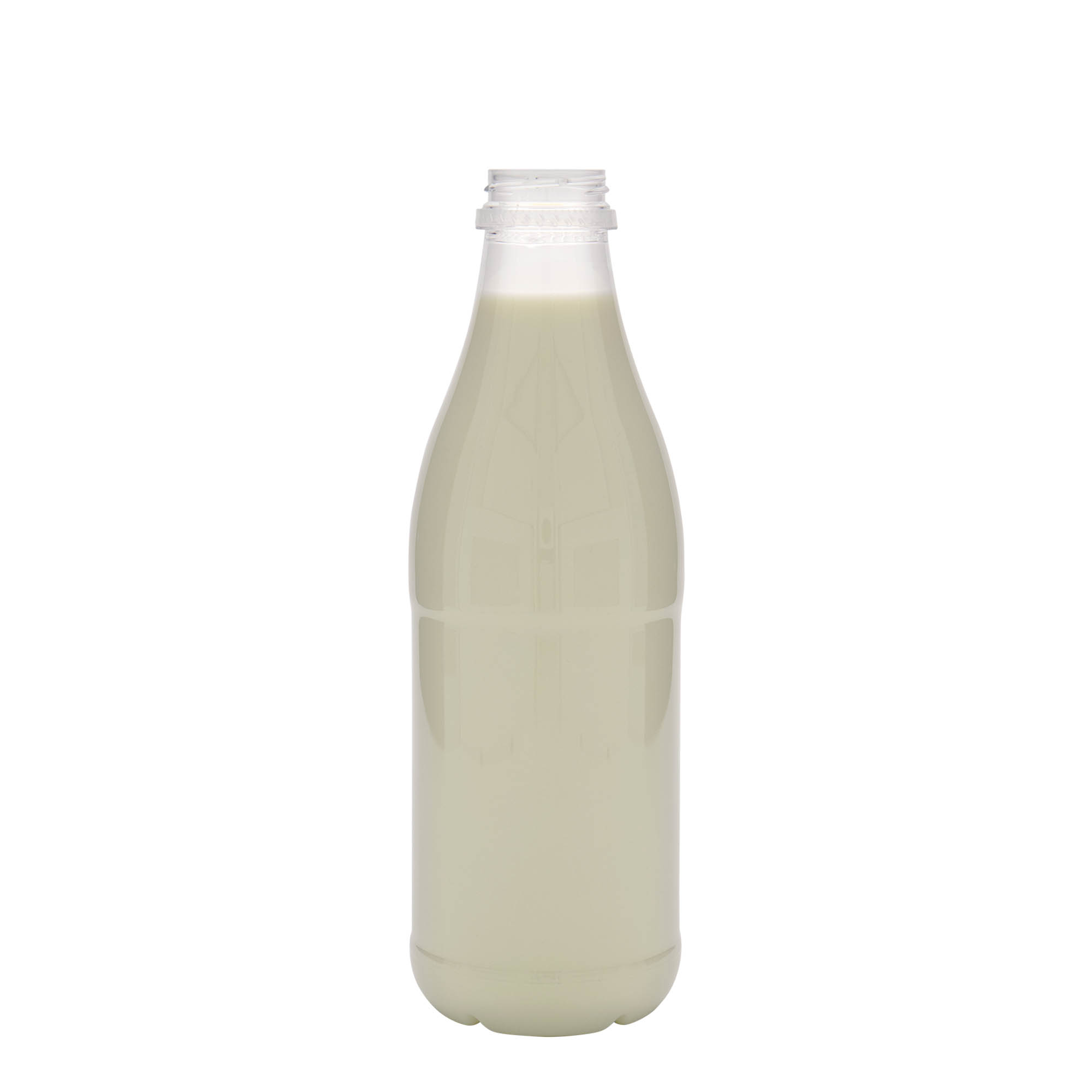Bouteille PET 1 000 ml « Milk and Juice », plastique, ouverture : 38 mm Bouteille PET 1 000 ml « Milk and Juice », plastique, ouverture : 38 mm