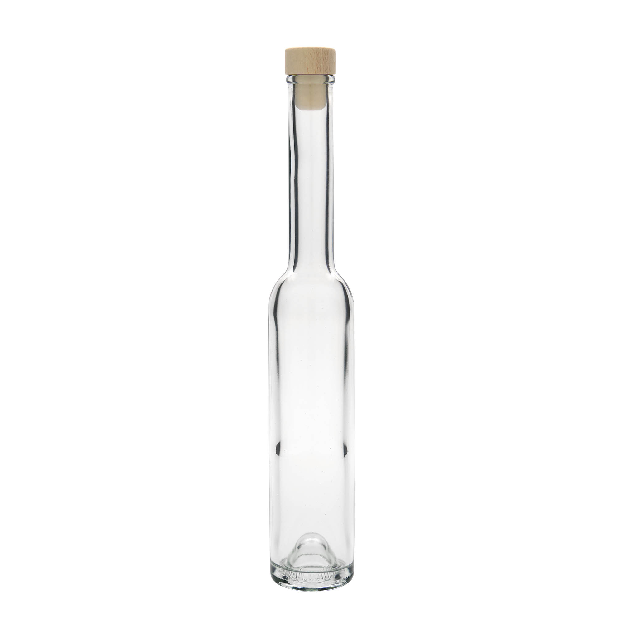 Flacon en verre 200 ml 'Platina', ouverture : bouchon en liège