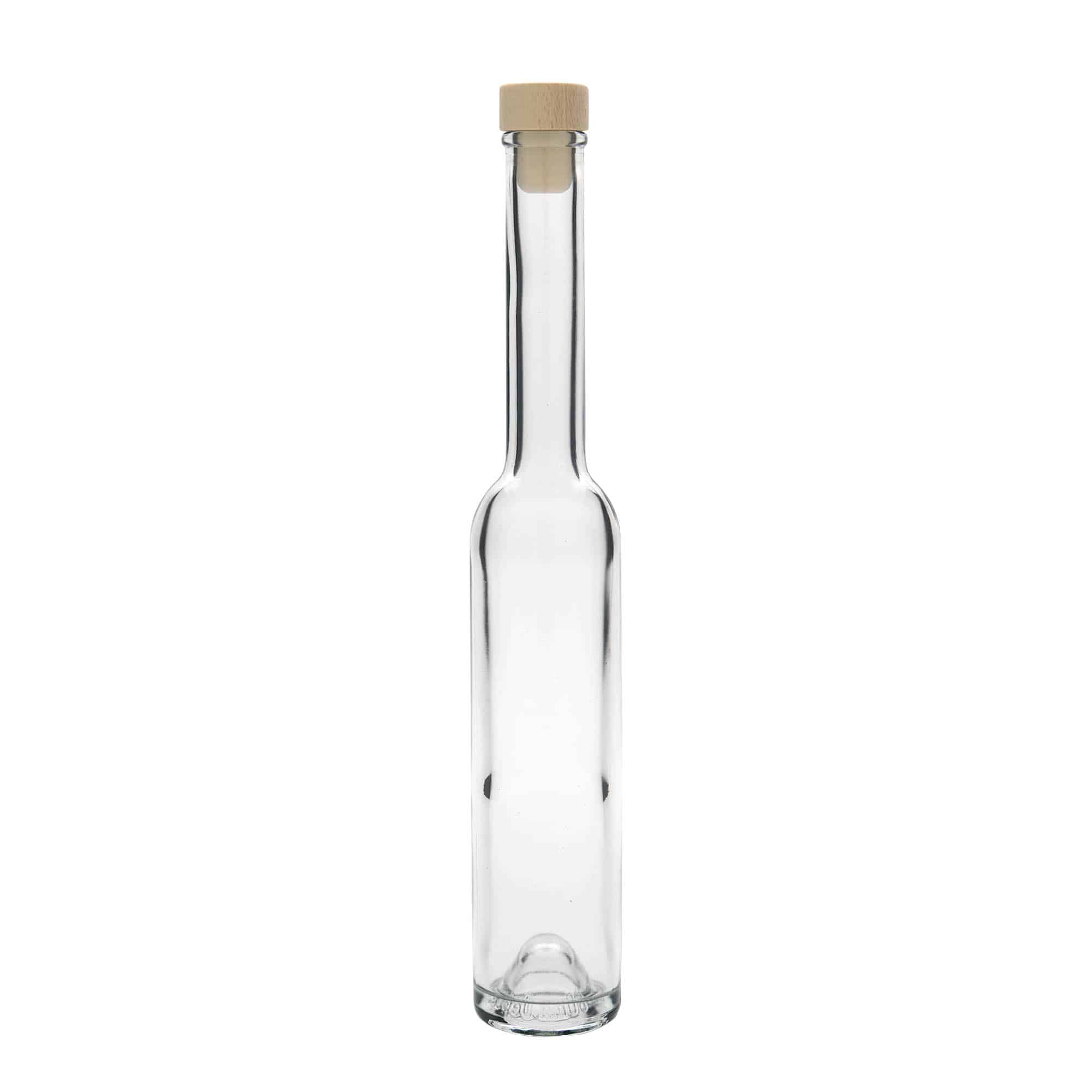 Flacon en verre 200 ml « Platina », ouverture : bouchon en liège