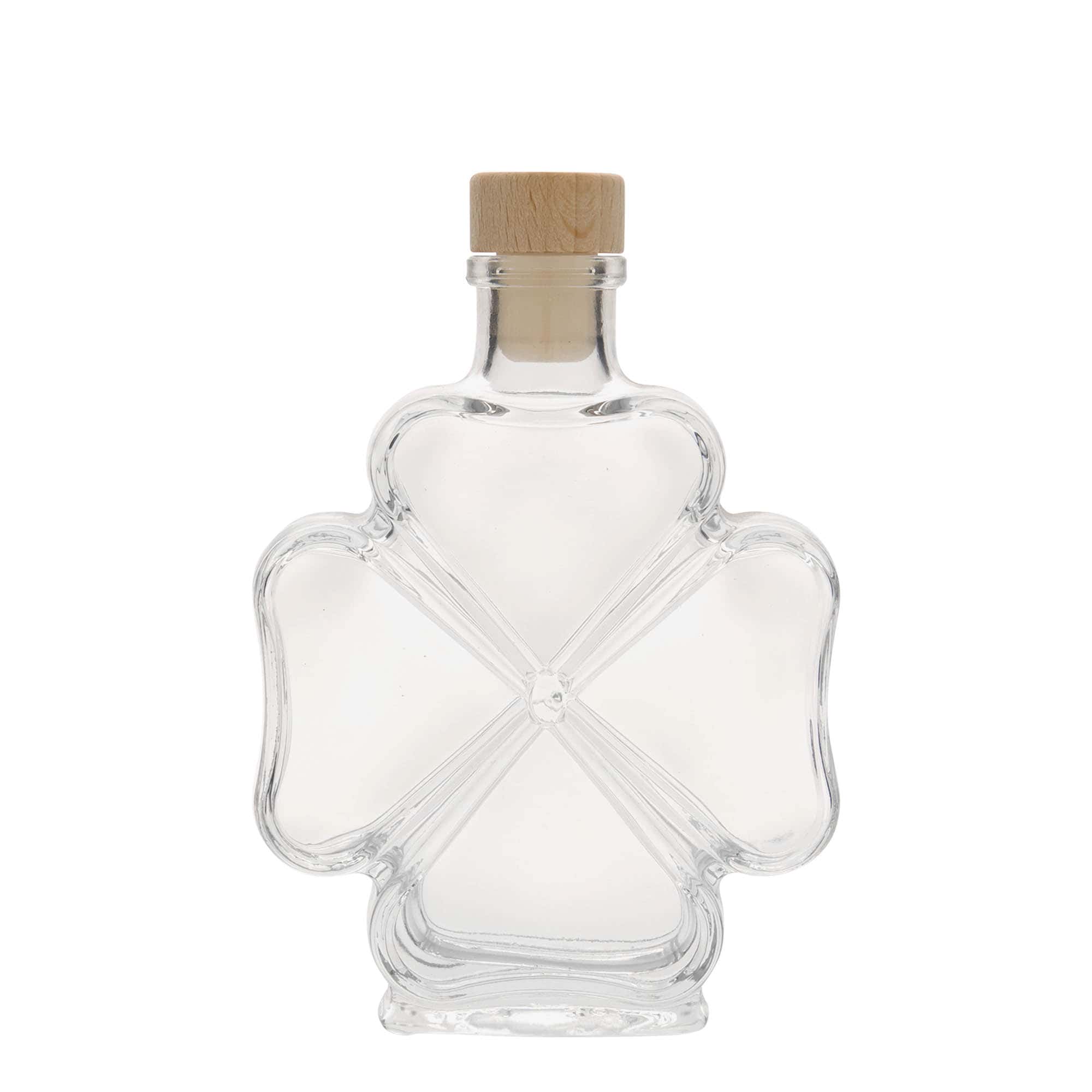 Bouteille en verre 200 ml 'Trèfle', bouchage: bouchon
