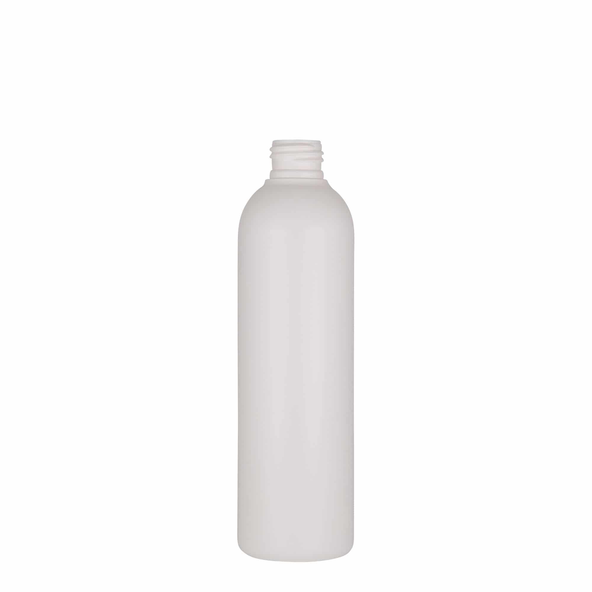 Bouteille en plastique 250 ml 'Tuffy', PEHD, blanche, col : GPI 24/410