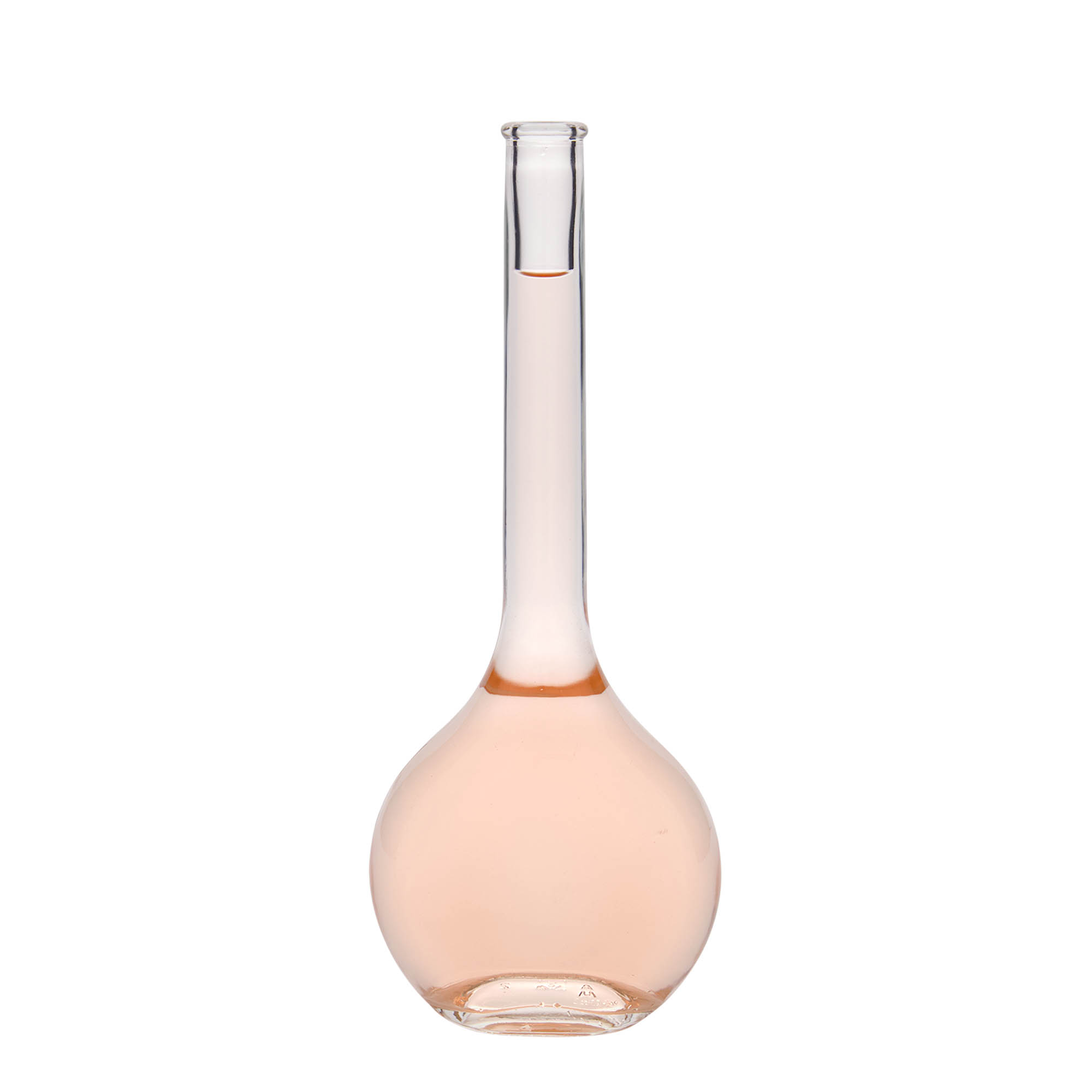 Bouteille en verre 500 ml 'Contessa', ovale, ouverture : bouchon en liège Bouteille en verre 500 ml 'Contessa', ovale, ouverture : bouchon en liège