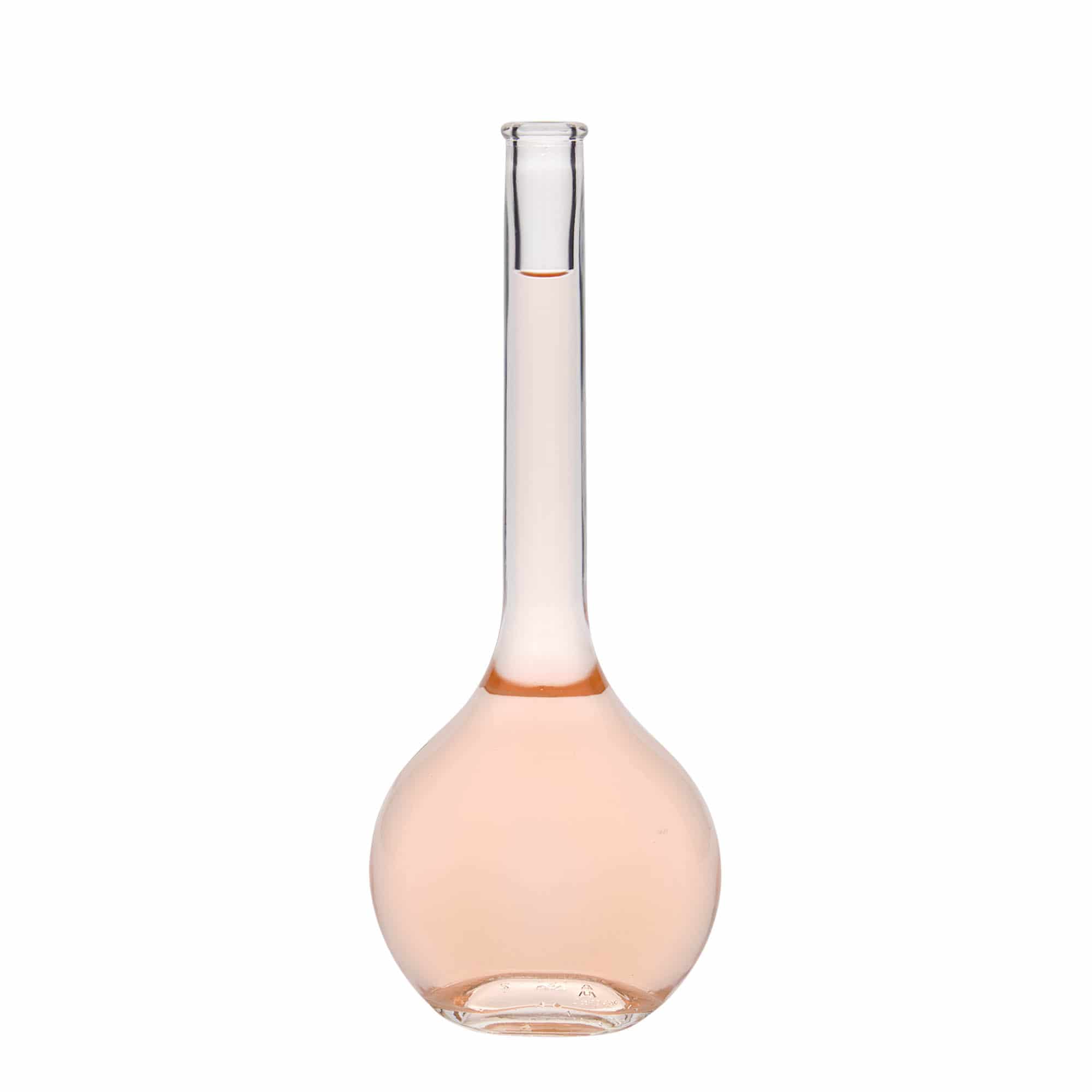 Bouteille en verre 500 ml « Contessa », ovale, ouverture : bouchon en liège