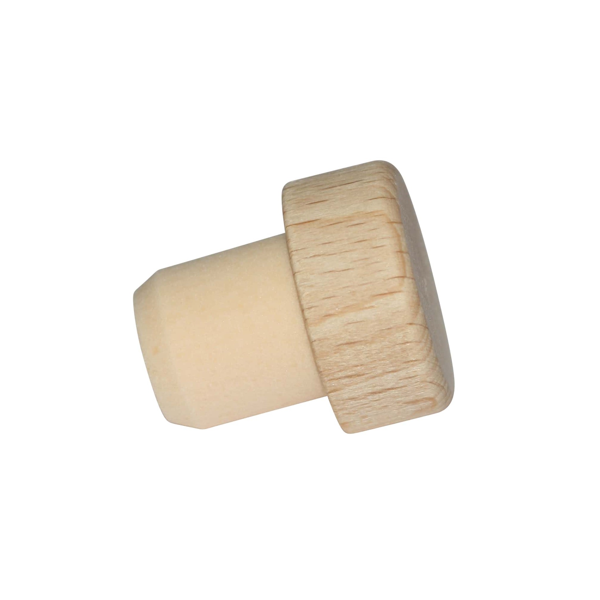 Bouchon à prise 14 mm, bois/plastique, pour embouchure : liège Bouchon à prise 14 mm, bois/plastique, pour embouchure : liège