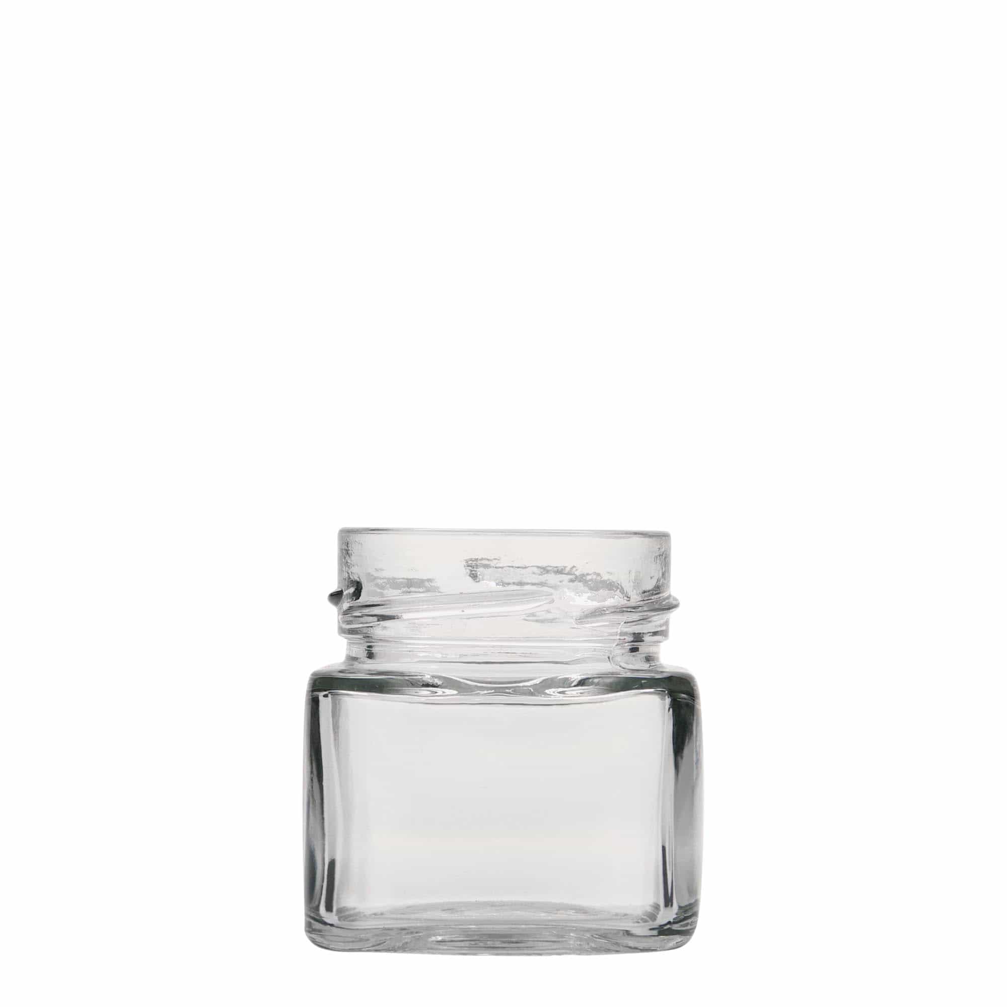 106 ml Verre carré 'Ikarus', ouverture : Deep-Twist-Off (DTO 58)