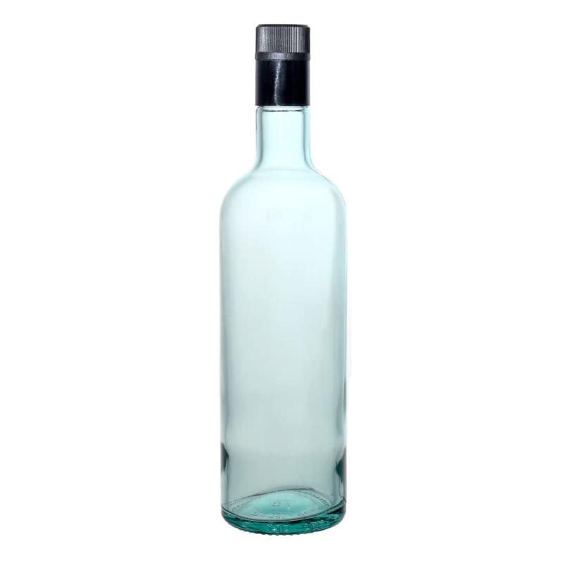 Bouteille de vinaigre / d’huile 750 ml 'Willy New', verre, vert clair, col : DOP