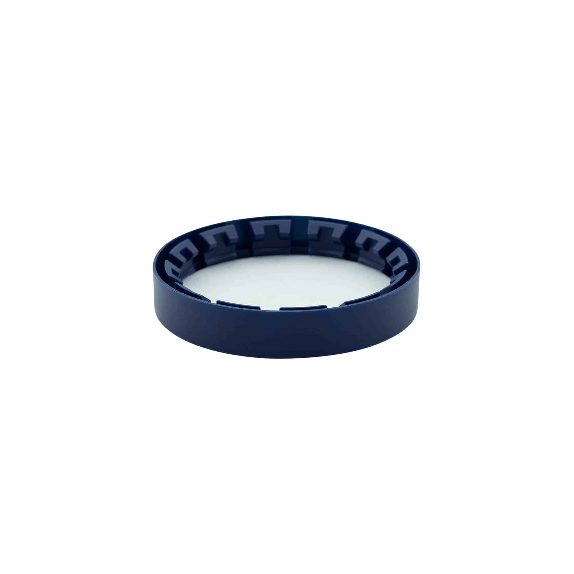 Couvercle-cloche pour pot en céramique à col étroit, plastique PEHD, bleu