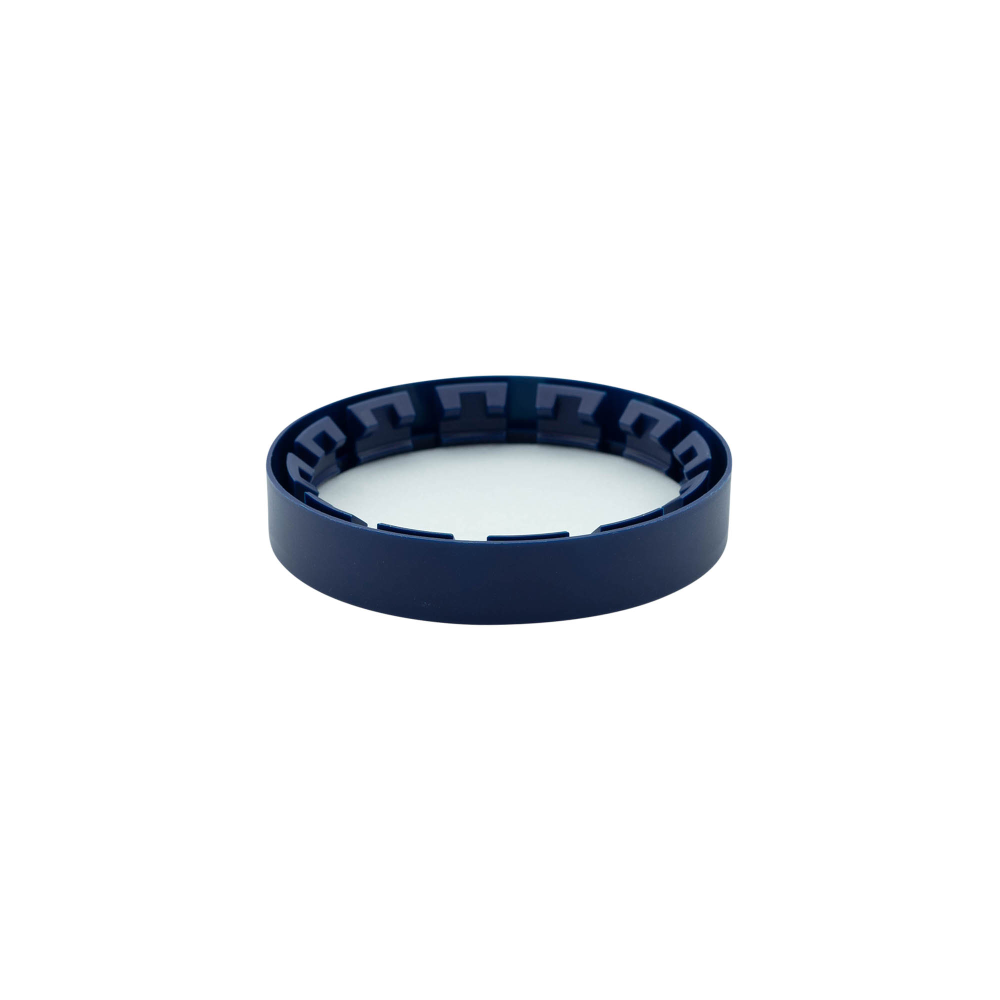 Couvercle-cloche pour pot en céramique à col étroit, plastique PEHD, bleu