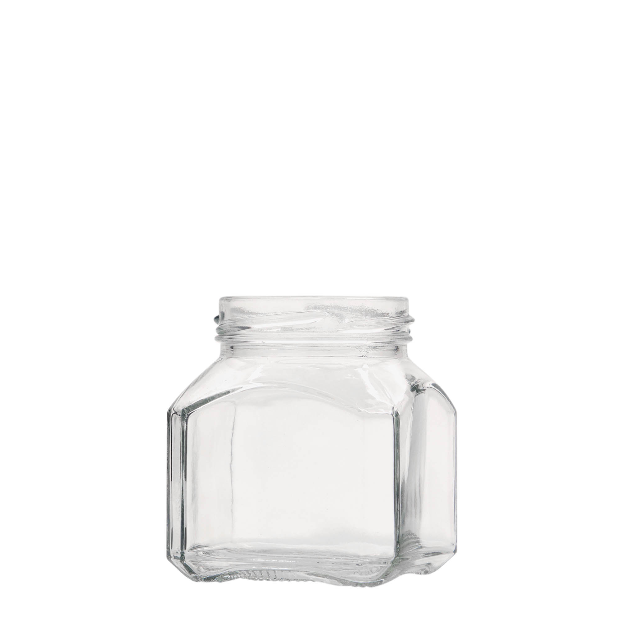 212 ml bocal carré 'Milan', ouverture : Twist-Off (TO 58)