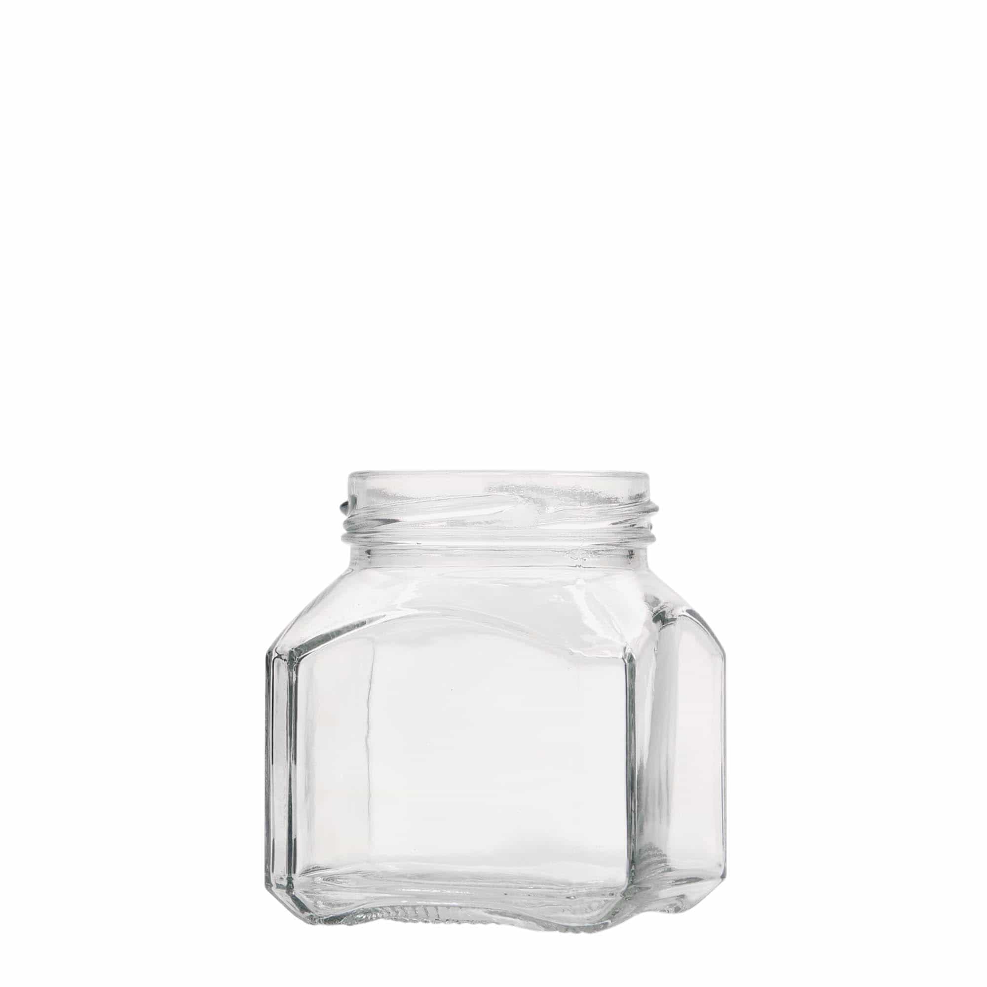 212 ml bocal carré 'Milan', ouverture : Twist-Off (TO 58)