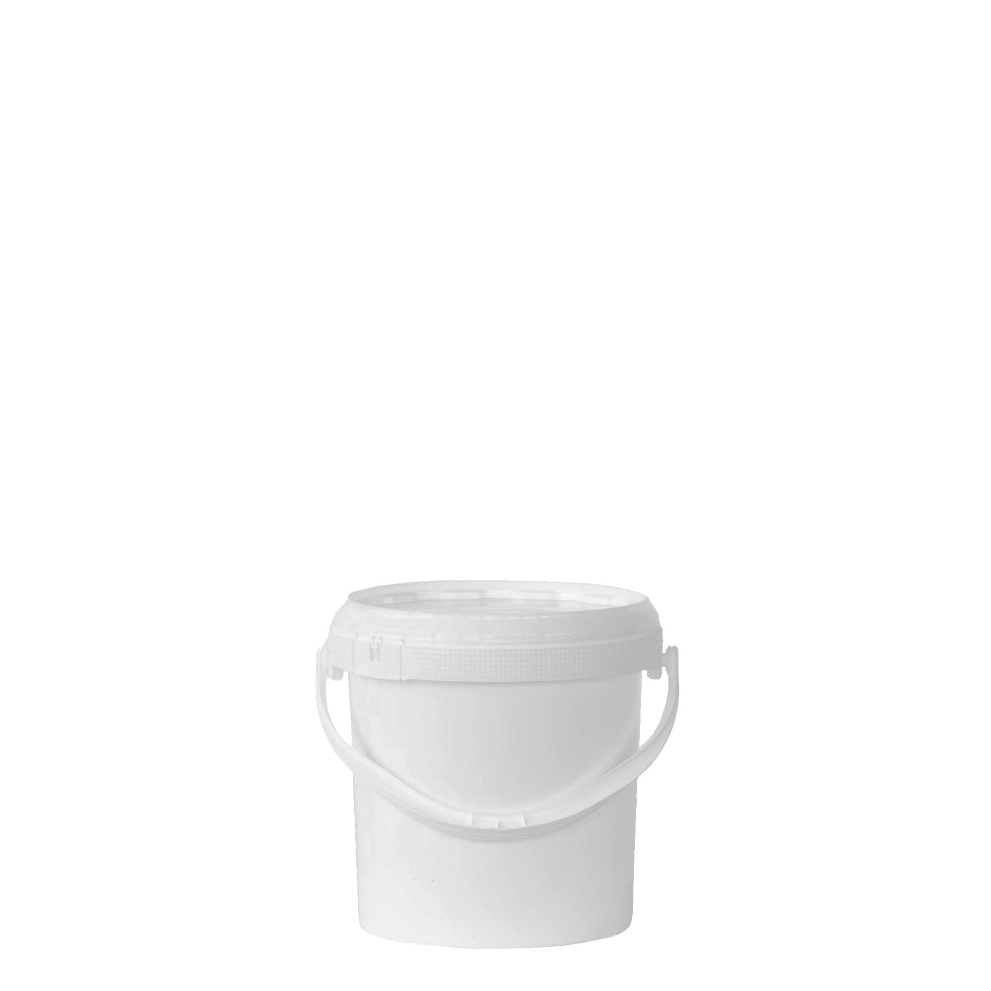 Seau 1 l, plastique PP, blanc