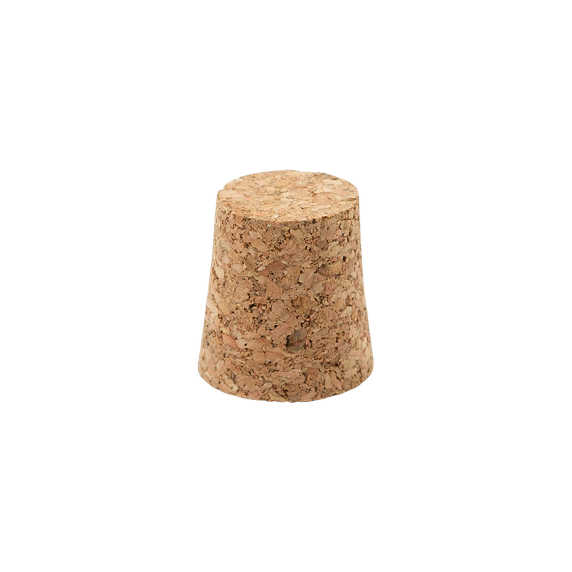 Bouchon conique 21-26 x 27, bouchon pressé, beige, pour embouchure : liège