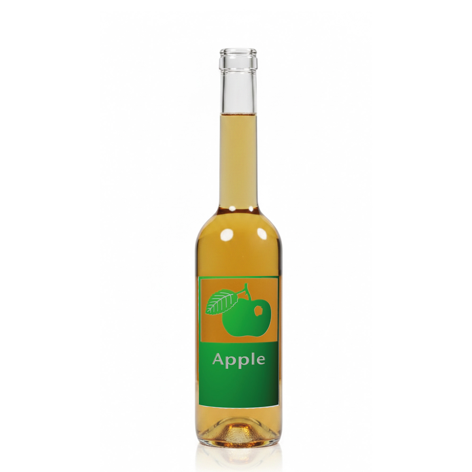 Bouteille en verre 500 ml 'Opera', motif : Pomme, ouverture : liège Bouteille en verre 500 ml 'Opera', motif : Pomme, ouverture : liège