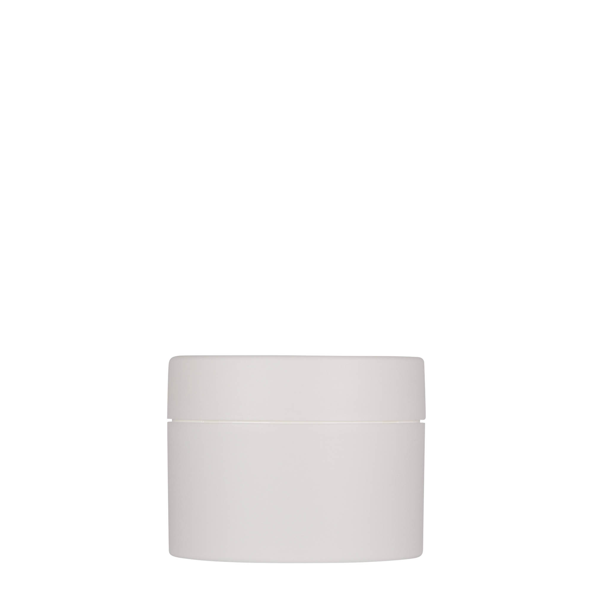 100 ml boîte en plastique 'Antonella', PP, blanche, ouverture : bouchon à vis
