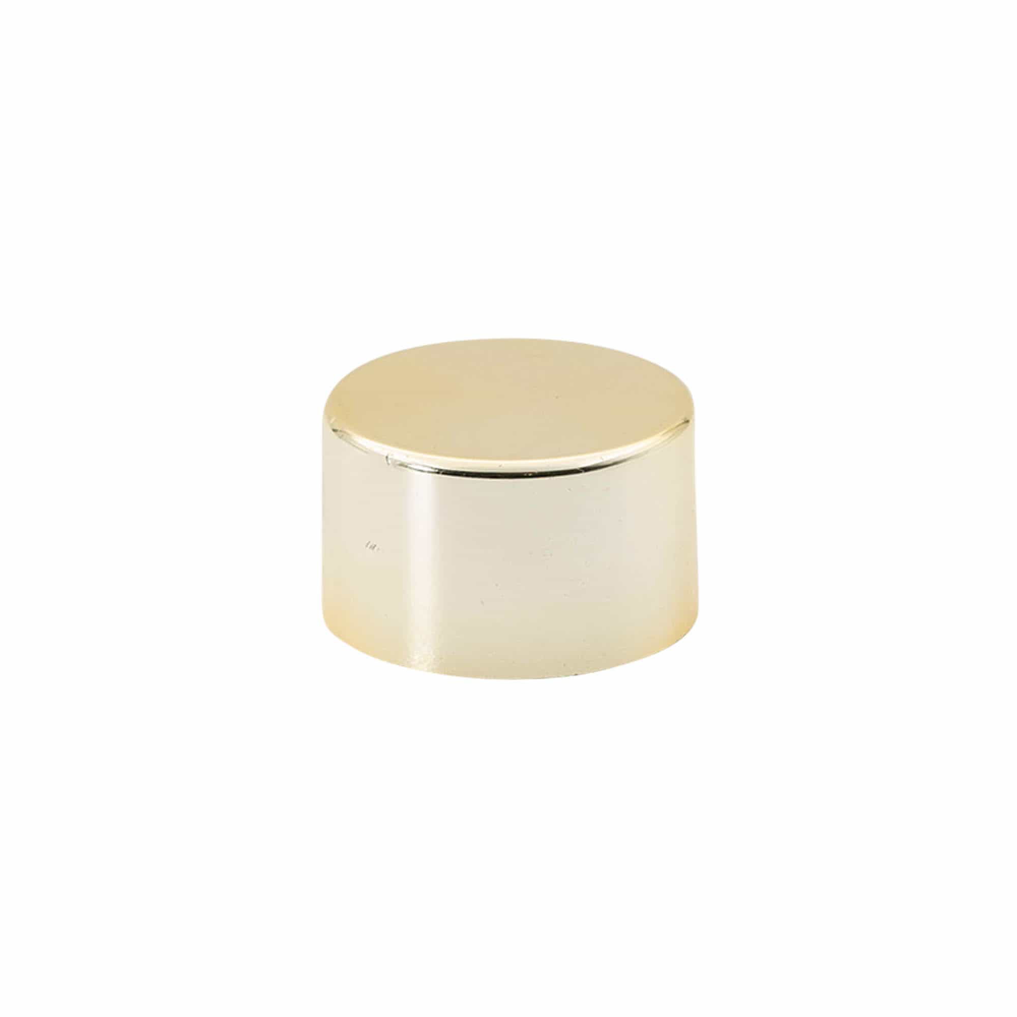 Bouchon à vis, métal-plastique, doré, pour ouverture : PP 28