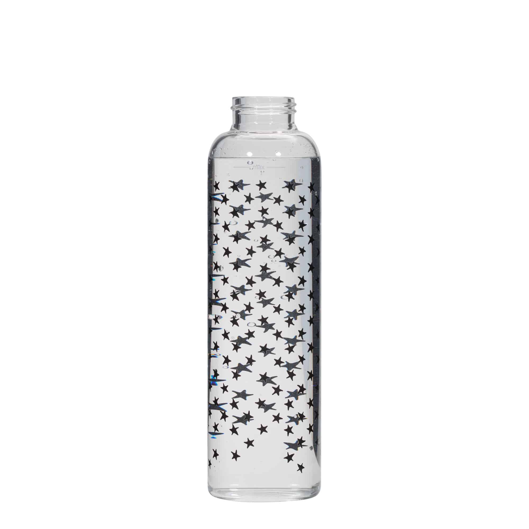 Bouteille d'eau 500 ml 'Perseus - Étoiles noires', ouverture : bouchon à vis