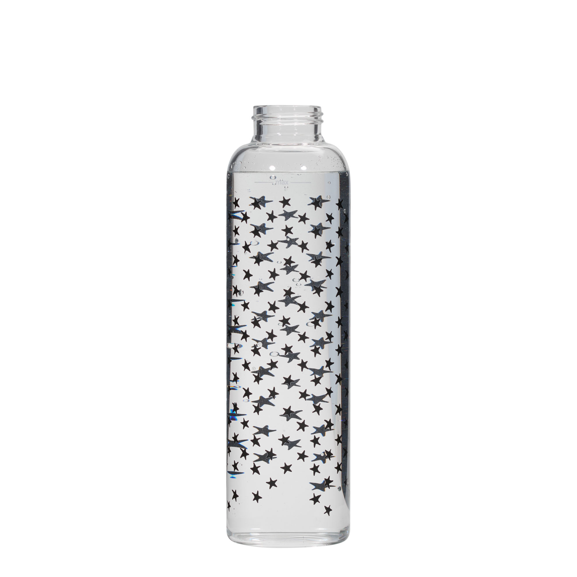 Bouteille d'eau 500 ml 'Perseus - Étoiles noires', ouverture : bouchon à vis