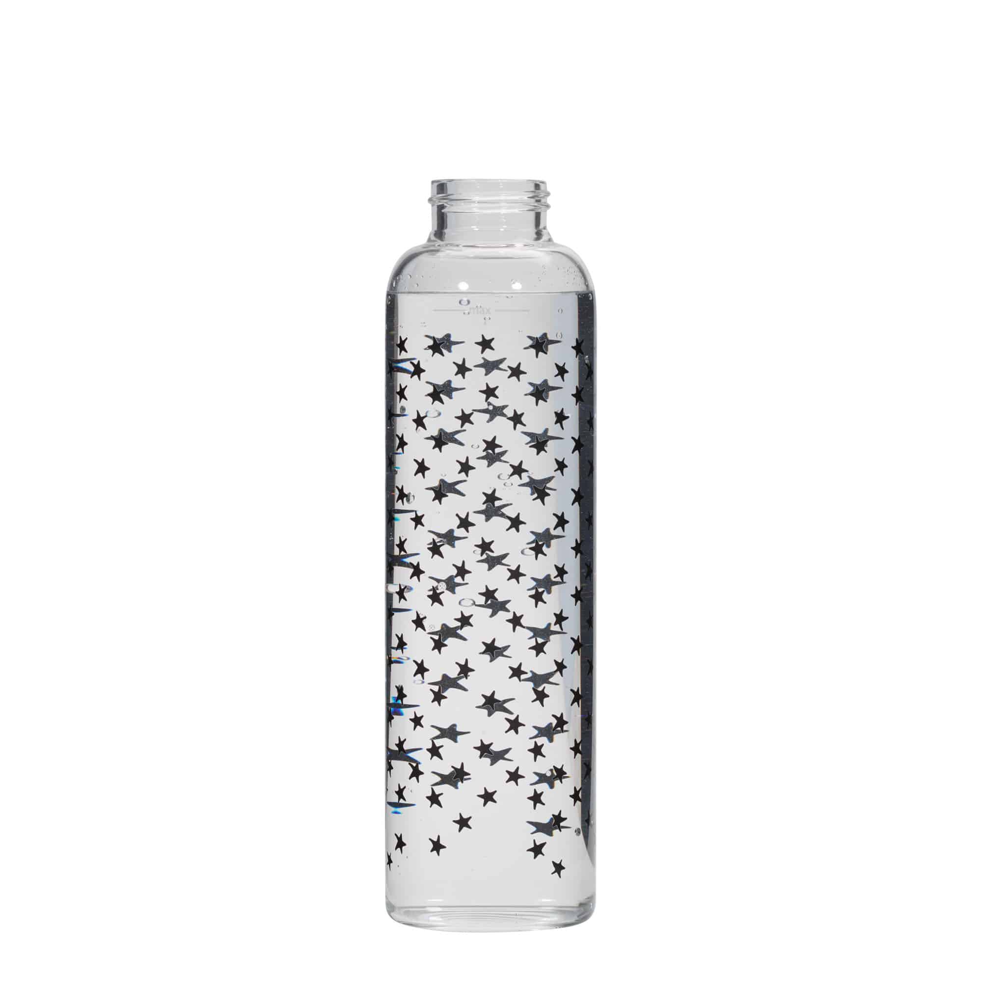 Bouteille d'eau 500 ml 'Perseus - Étoiles noires', ouverture : bouchon à vis